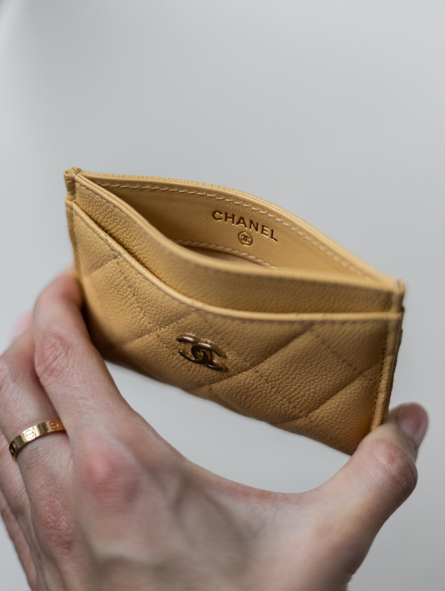 CHANEL CLASSIC CARD HOLDER | YELLOW