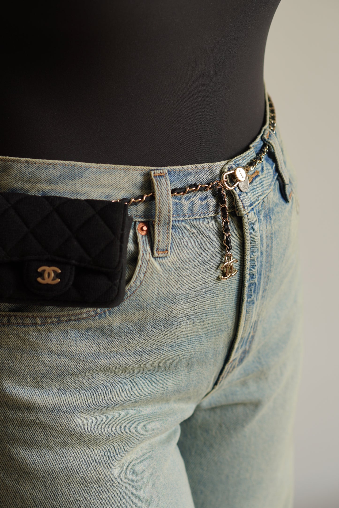 CHANEL MINI BELT BAG | BLACK
