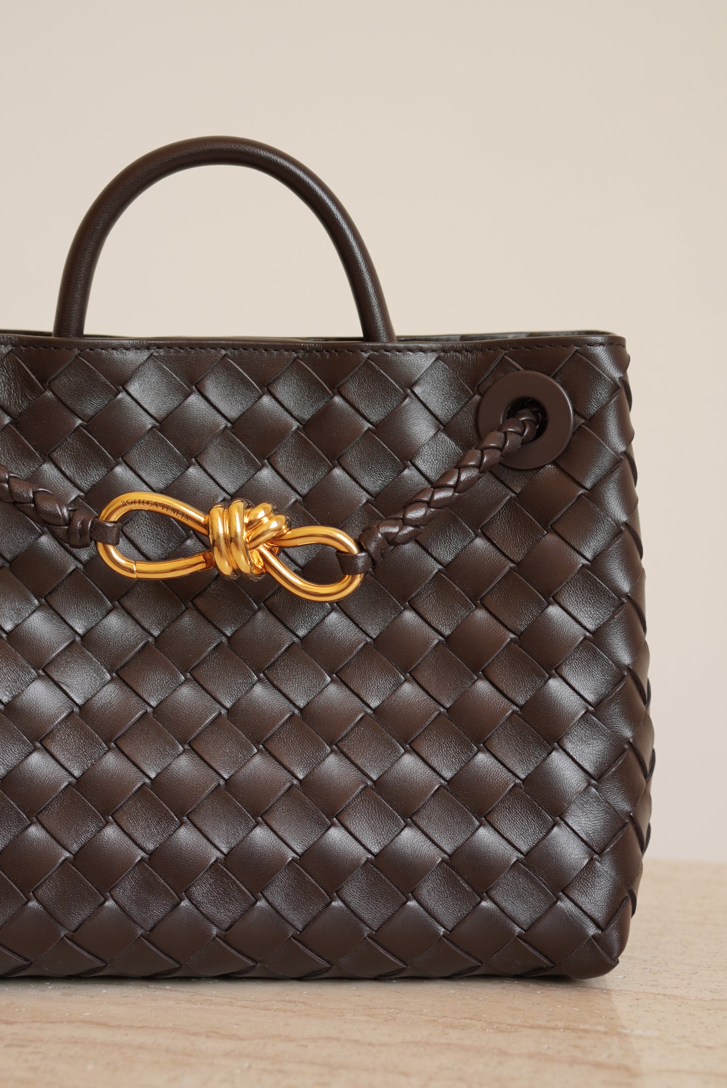BOTTEGA VENETA ANDIAMO SMALL | FONDANT