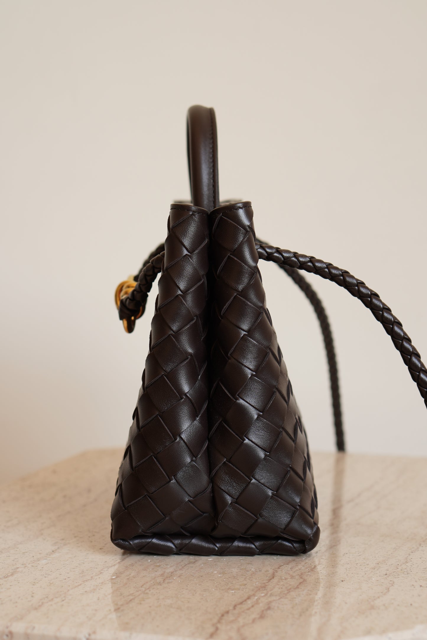 BOTTEGA VENETA ANDIAMO SMALL | FONDANT