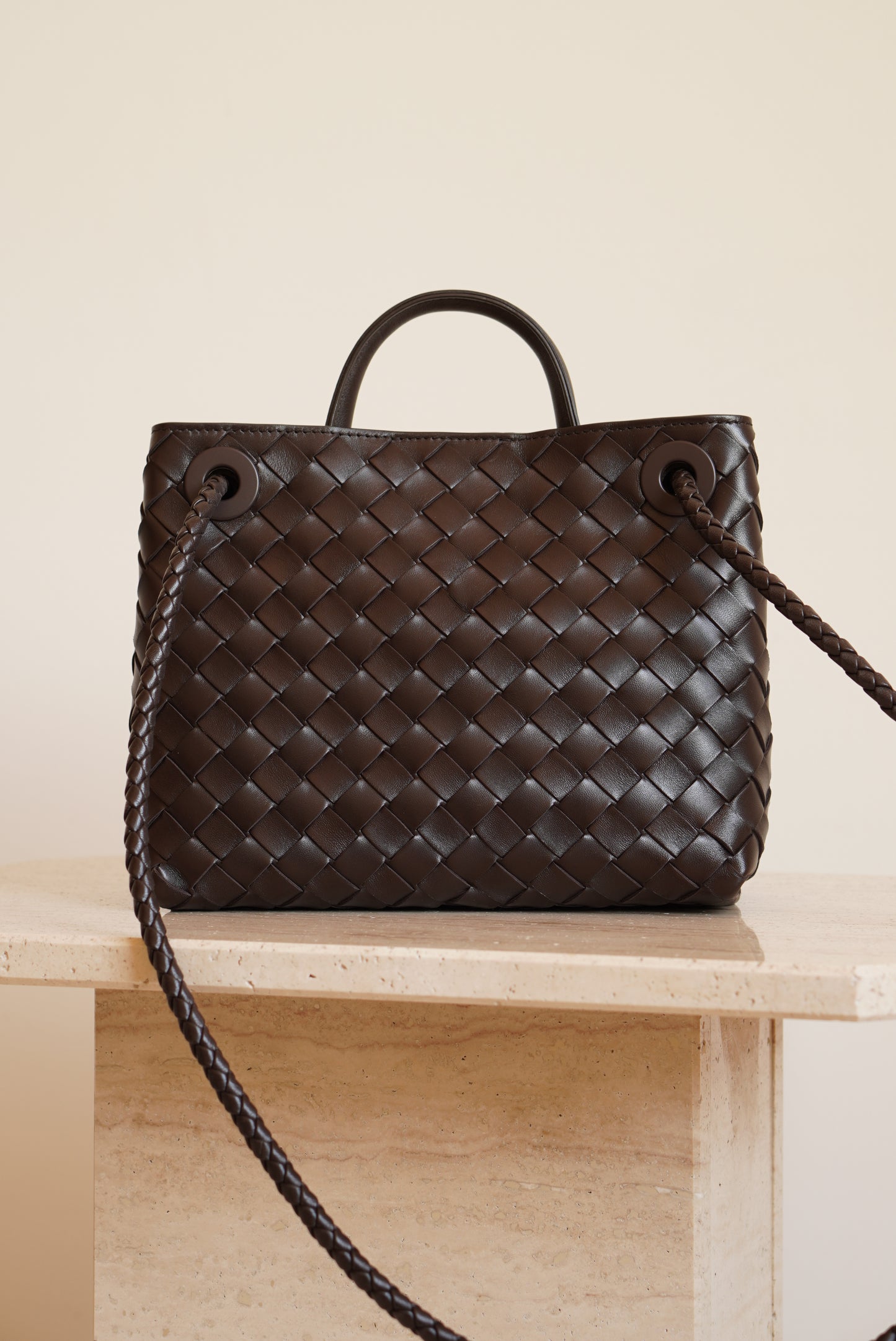 BOTTEGA VENETA ANDIAMO SMALL | FONDANT