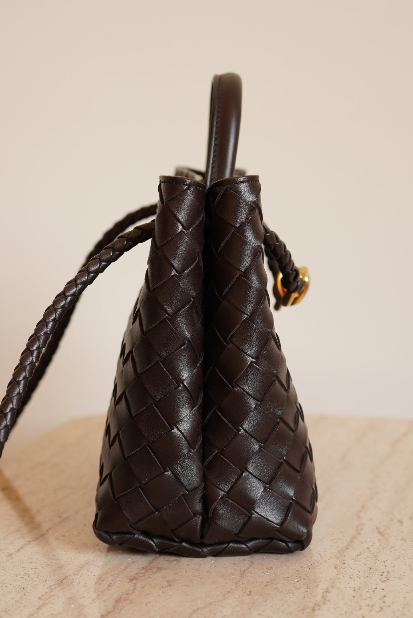 BOTTEGA VENETA ANDIAMO SMALL | FONDANT