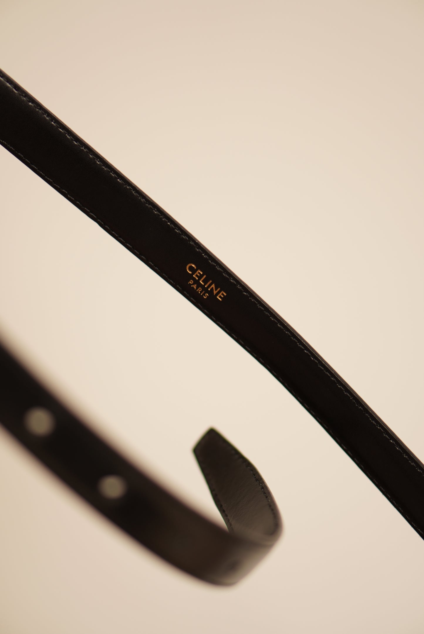 CELINE TRIOMPHE BELT SMALL | BLACK