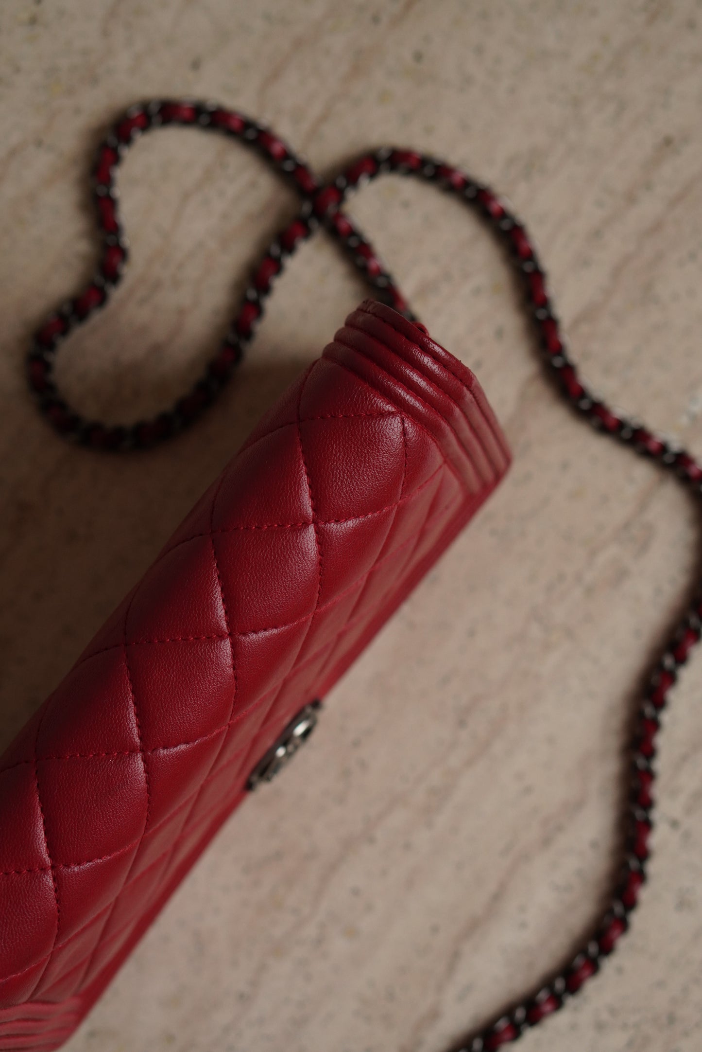 CHANEL BOY WALLET ON CHAIN