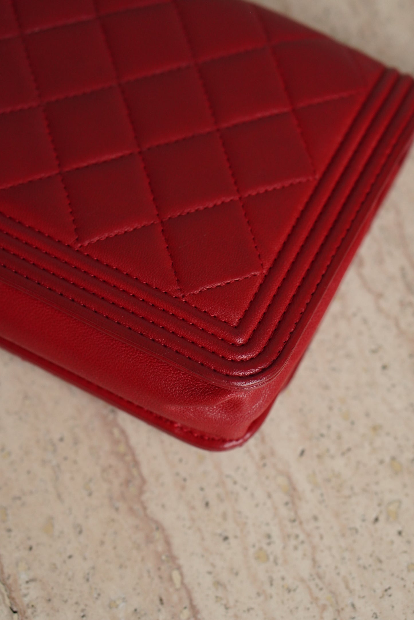 CHANEL BOY WALLET ON CHAIN