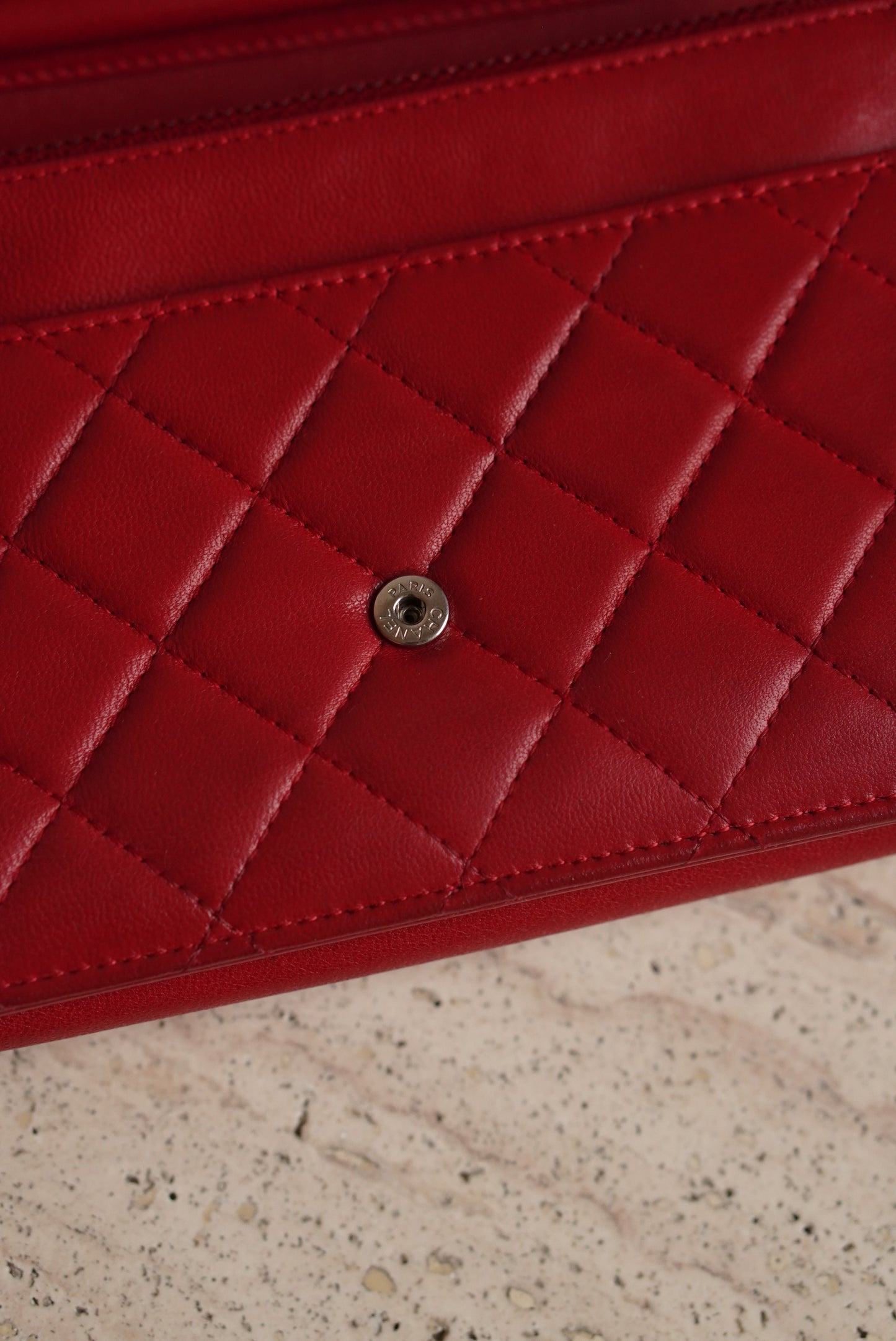 CHANEL BOY WALLET ON CHAIN