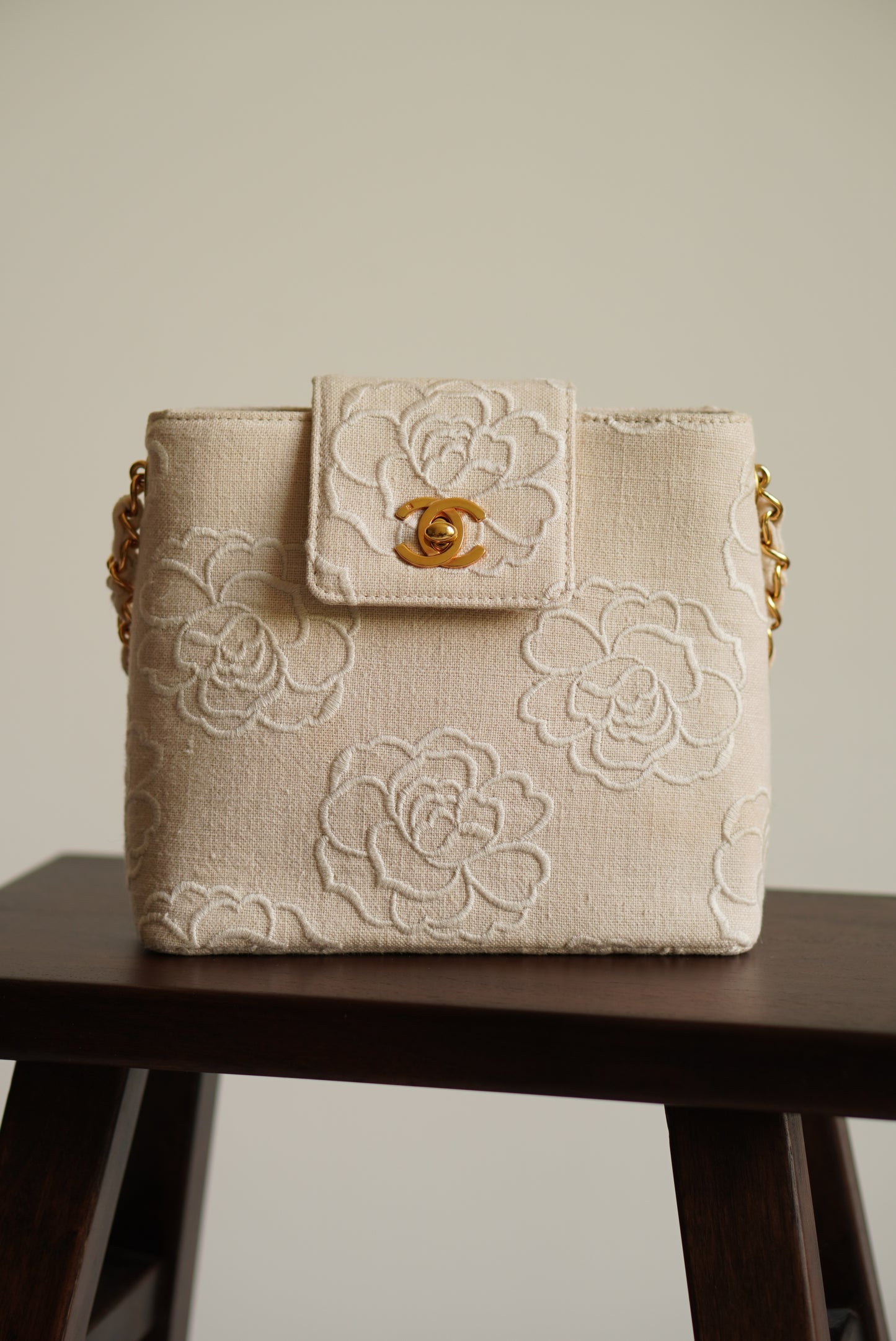 CHANEL CAMELLIA TURNLOCK SMALL