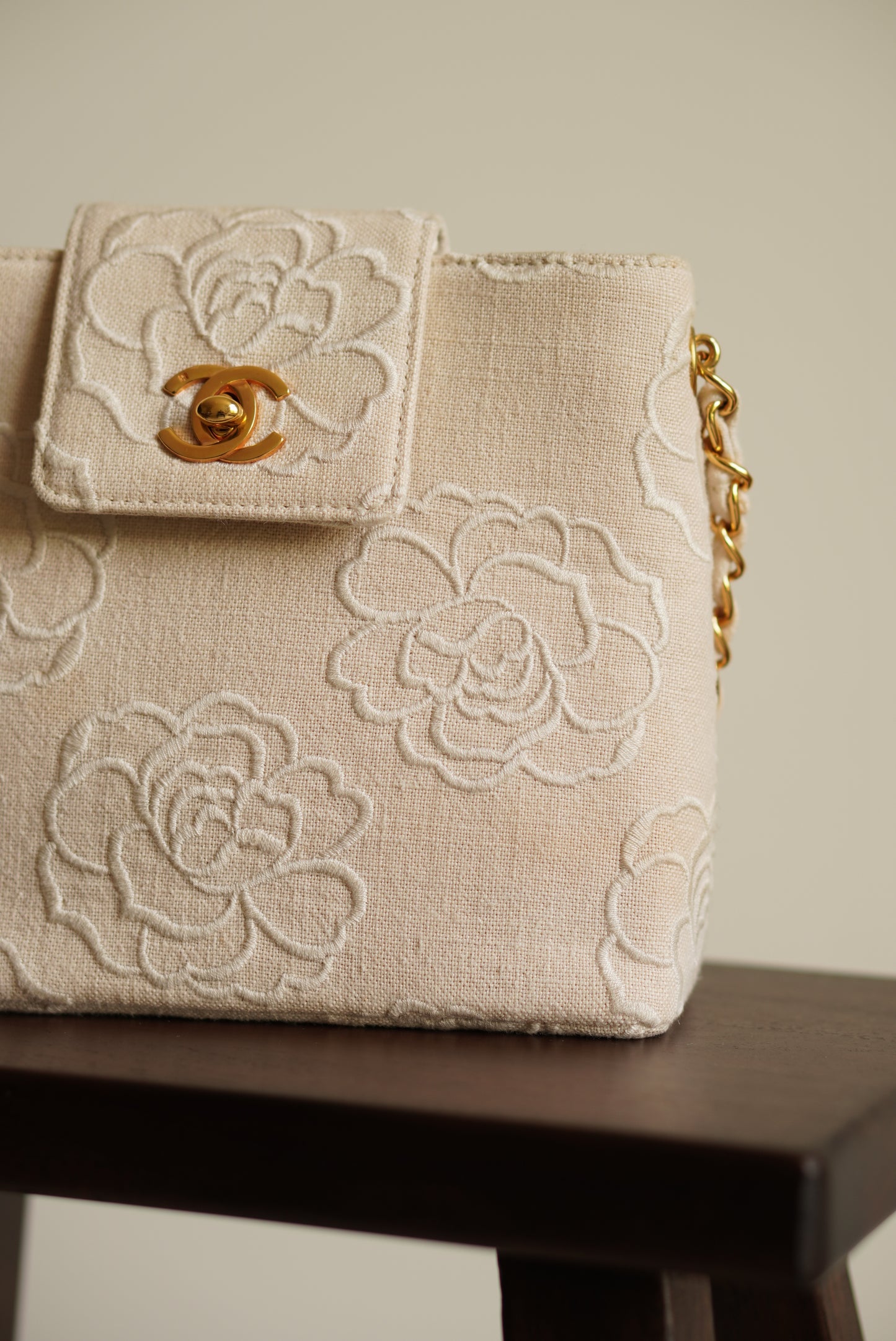 CHANEL CAMELLIA TURNLOCK SMALL