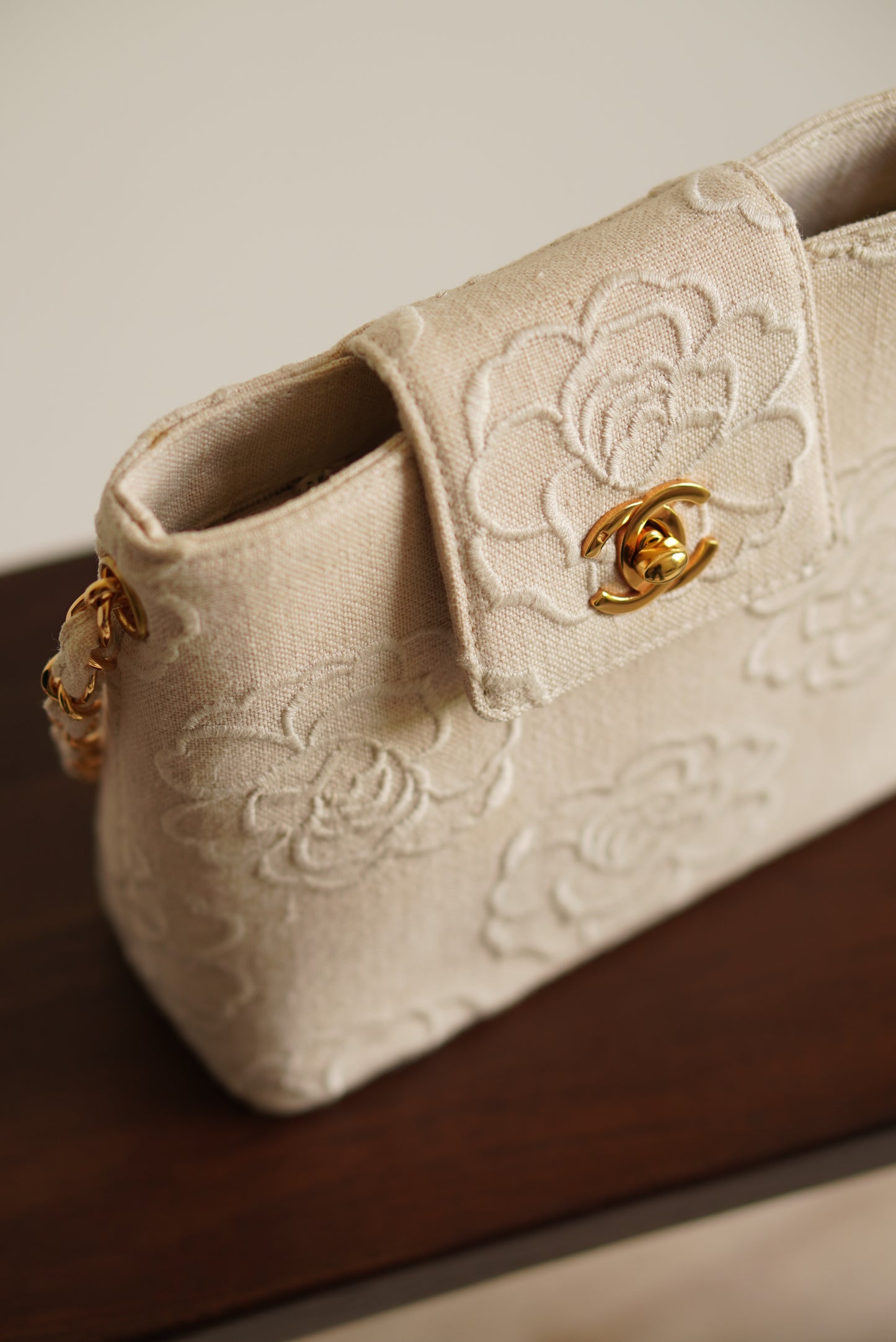 CHANEL CAMELLIA TURNLOCK SMALL