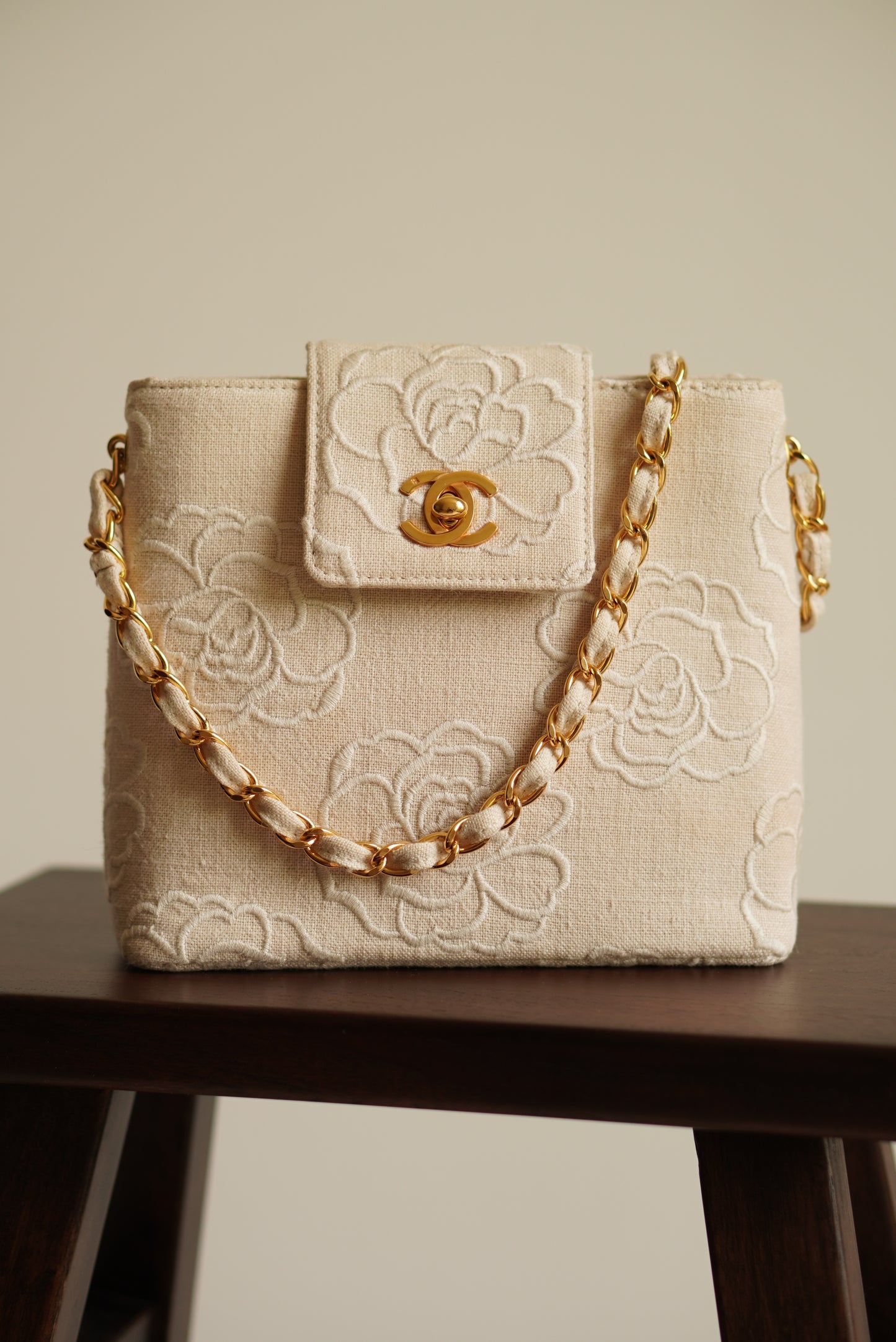 CHANEL CAMELLIA TURNLOCK SMALL