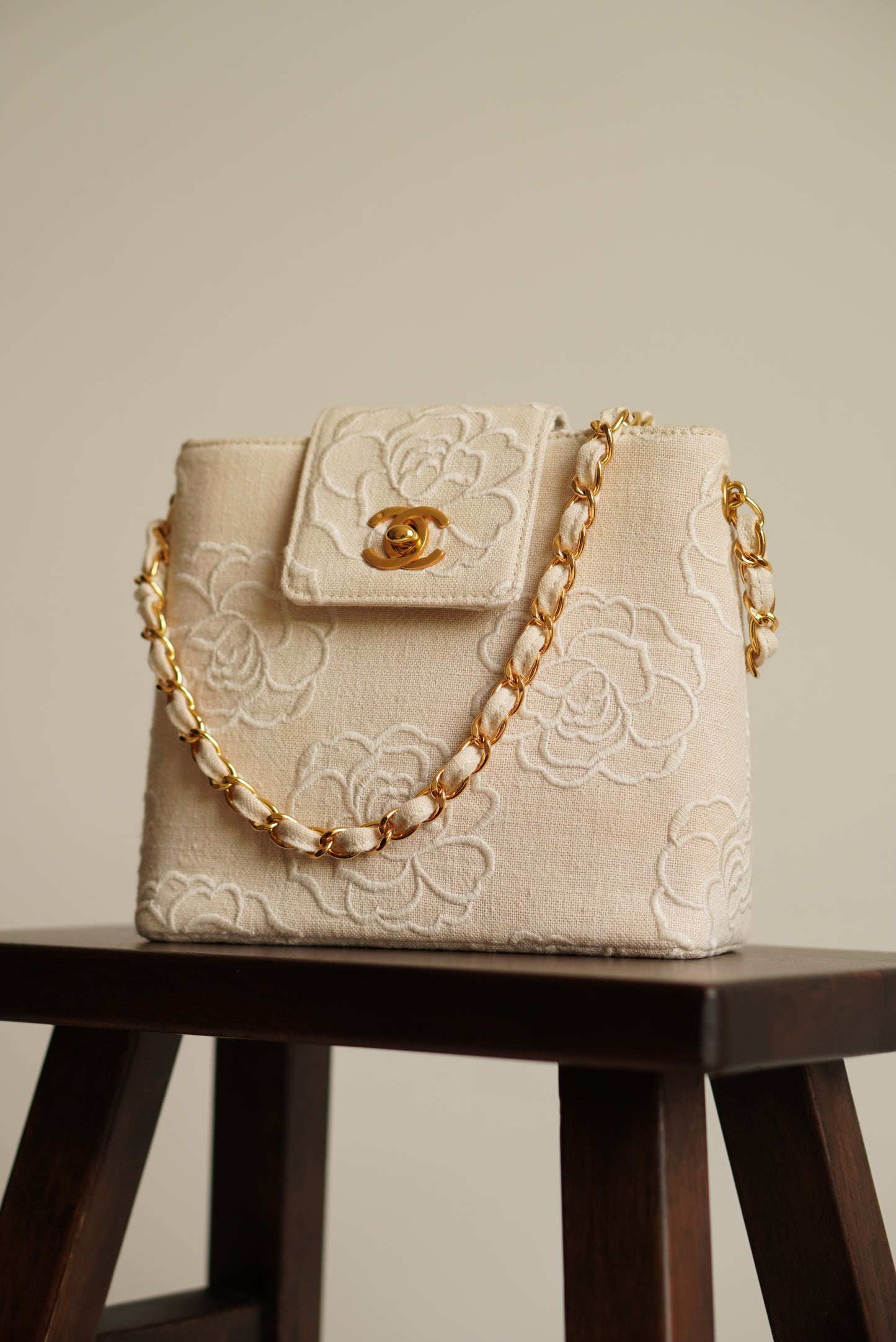 CHANEL CAMELLIA TURNLOCK SMALL
