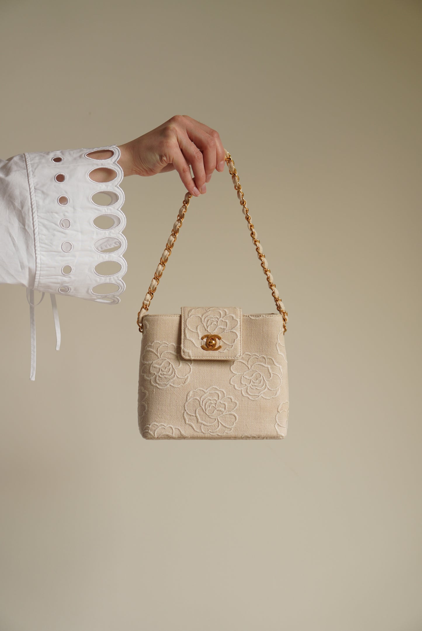 CHANEL CAMELLIA TURNLOCK SMALL