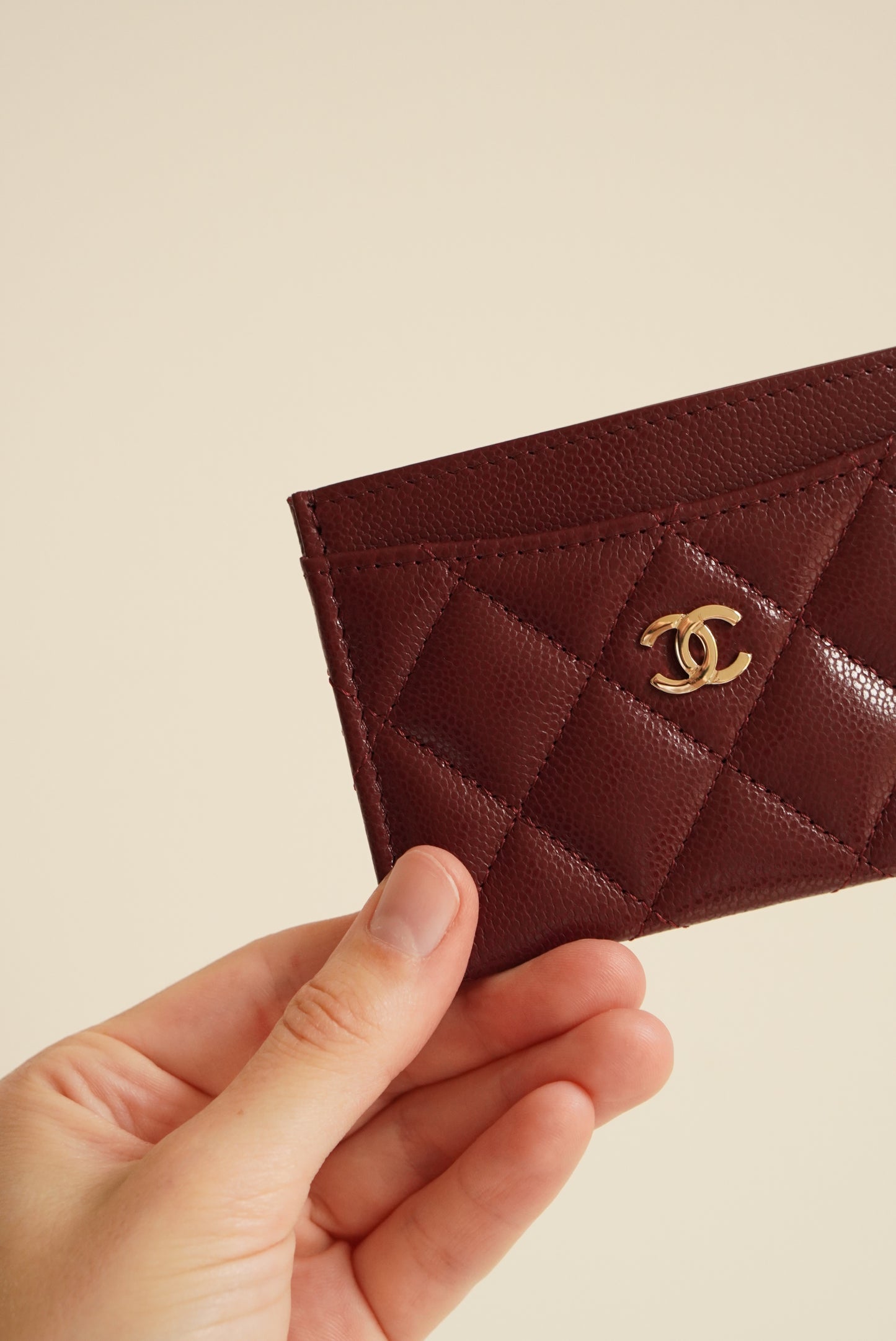 CHANEL CLASSIC CARD HOLDER | BURGUNDY