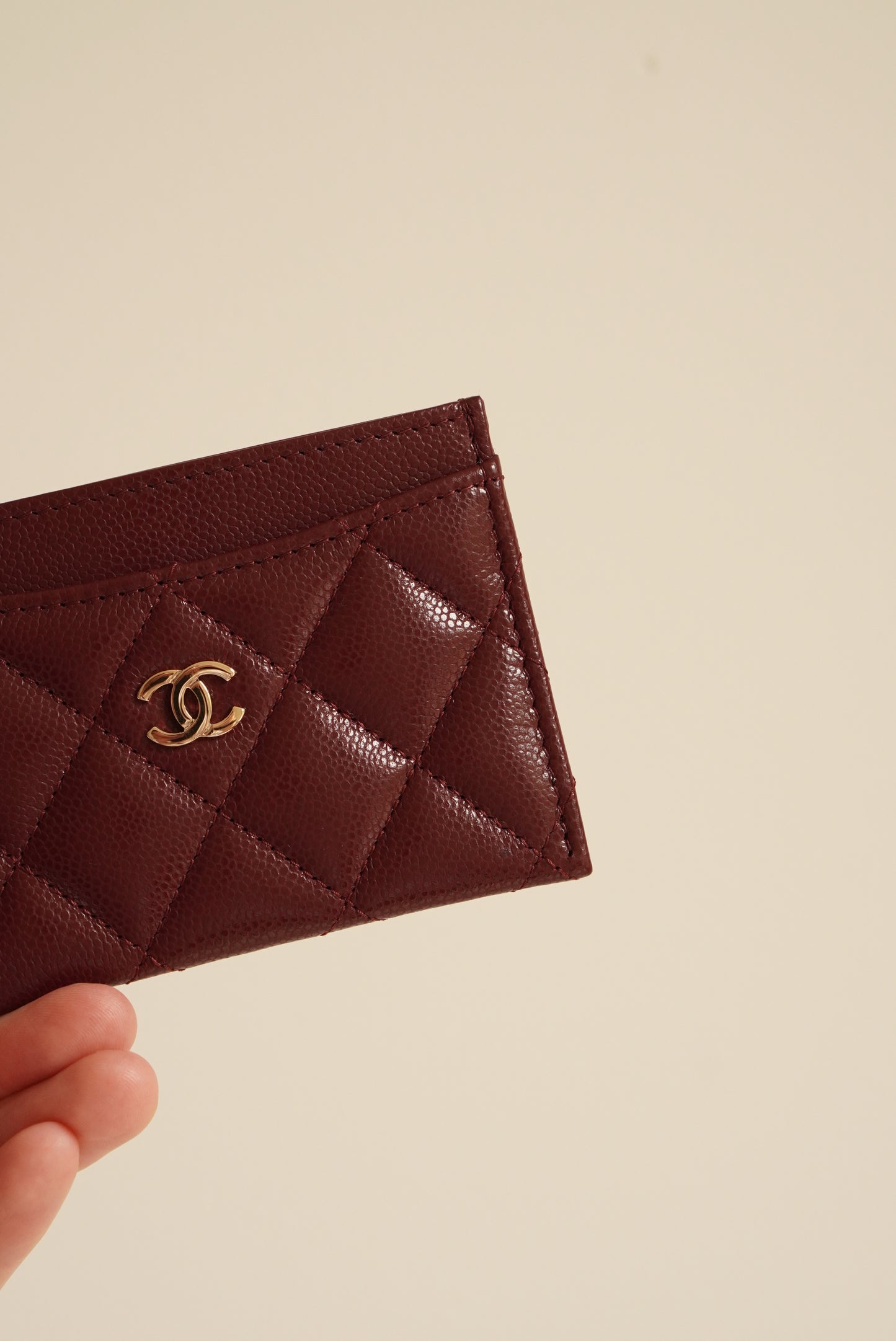 CHANEL CLASSIC CARD HOLDER | BURGUNDY