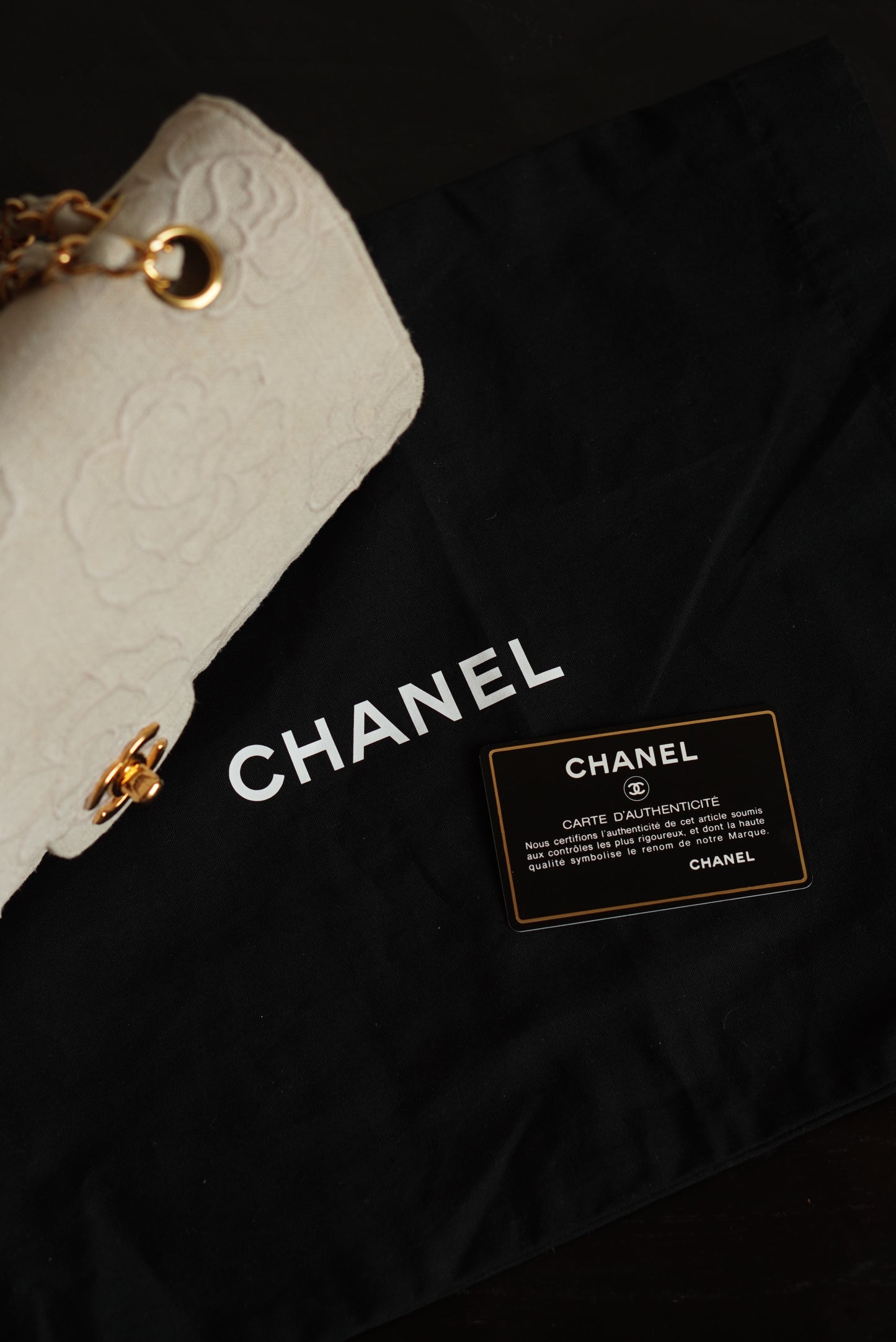 CHANEL CLASSIC CAMELLIA MEDIUM DOUBLE FLAP