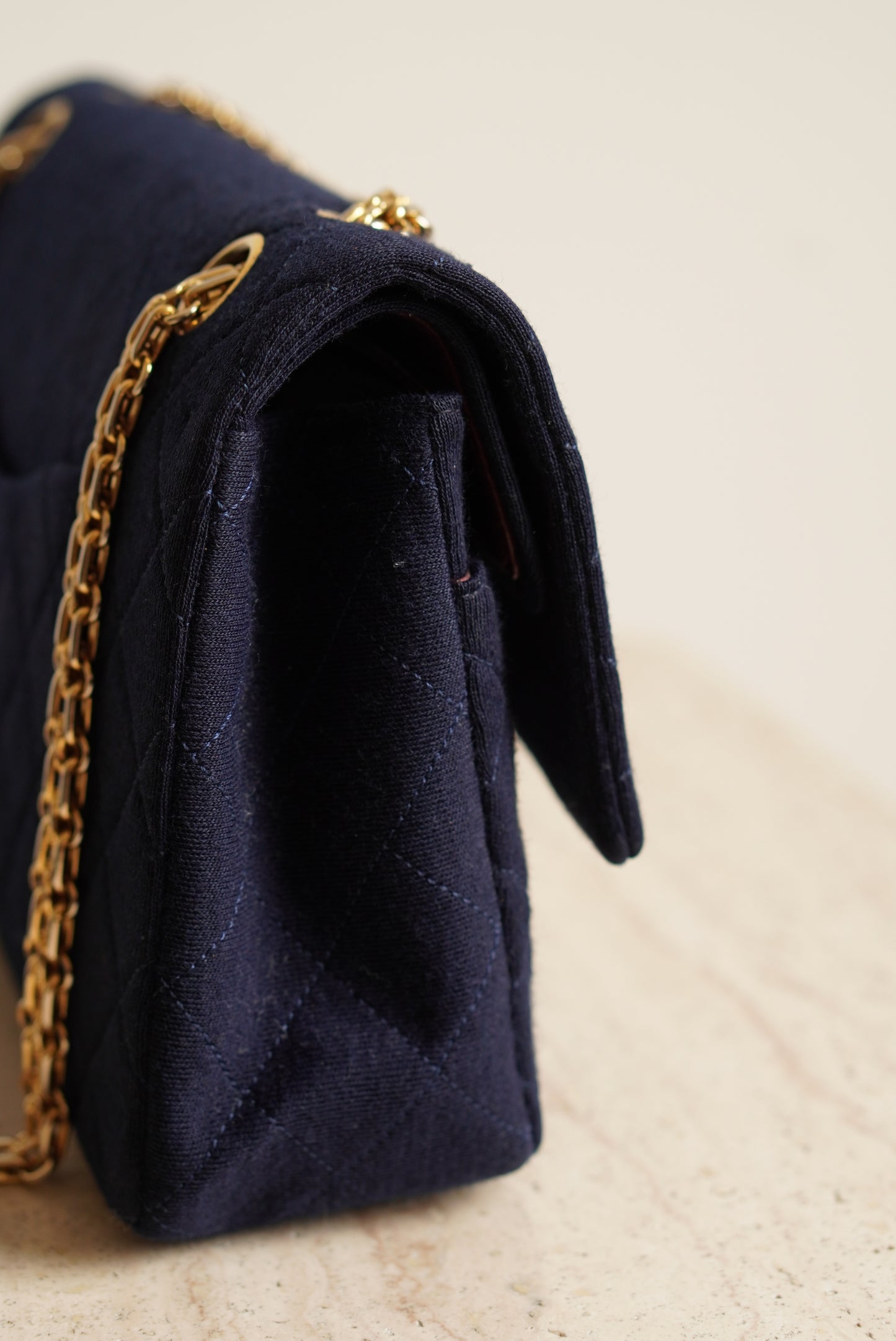 CHANEL CLASSIC MEDIUM DOUBLE FLAP | NAVY BLUE