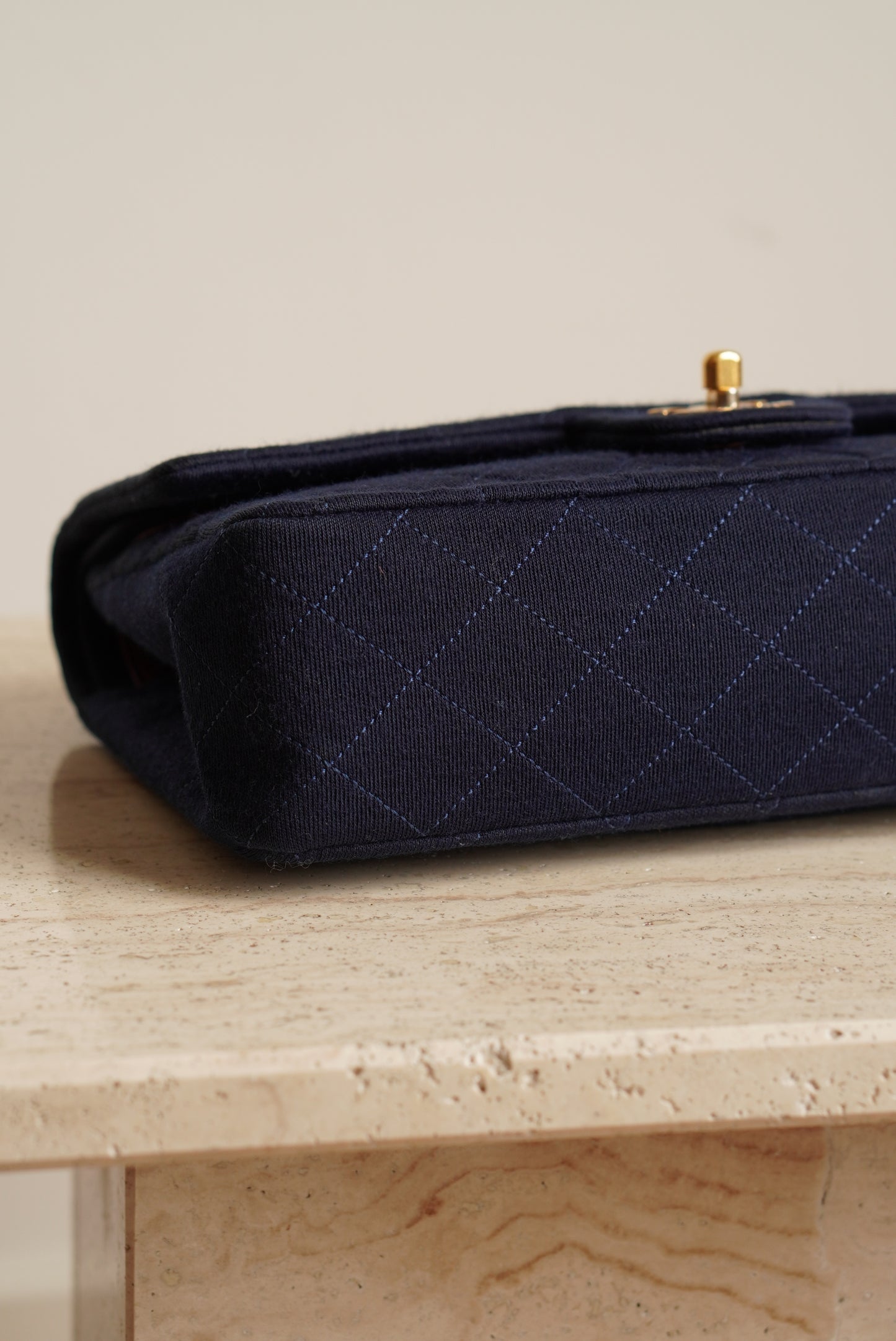 CHANEL CLASSIC MEDIUM DOUBLE FLAP | NAVY BLUE