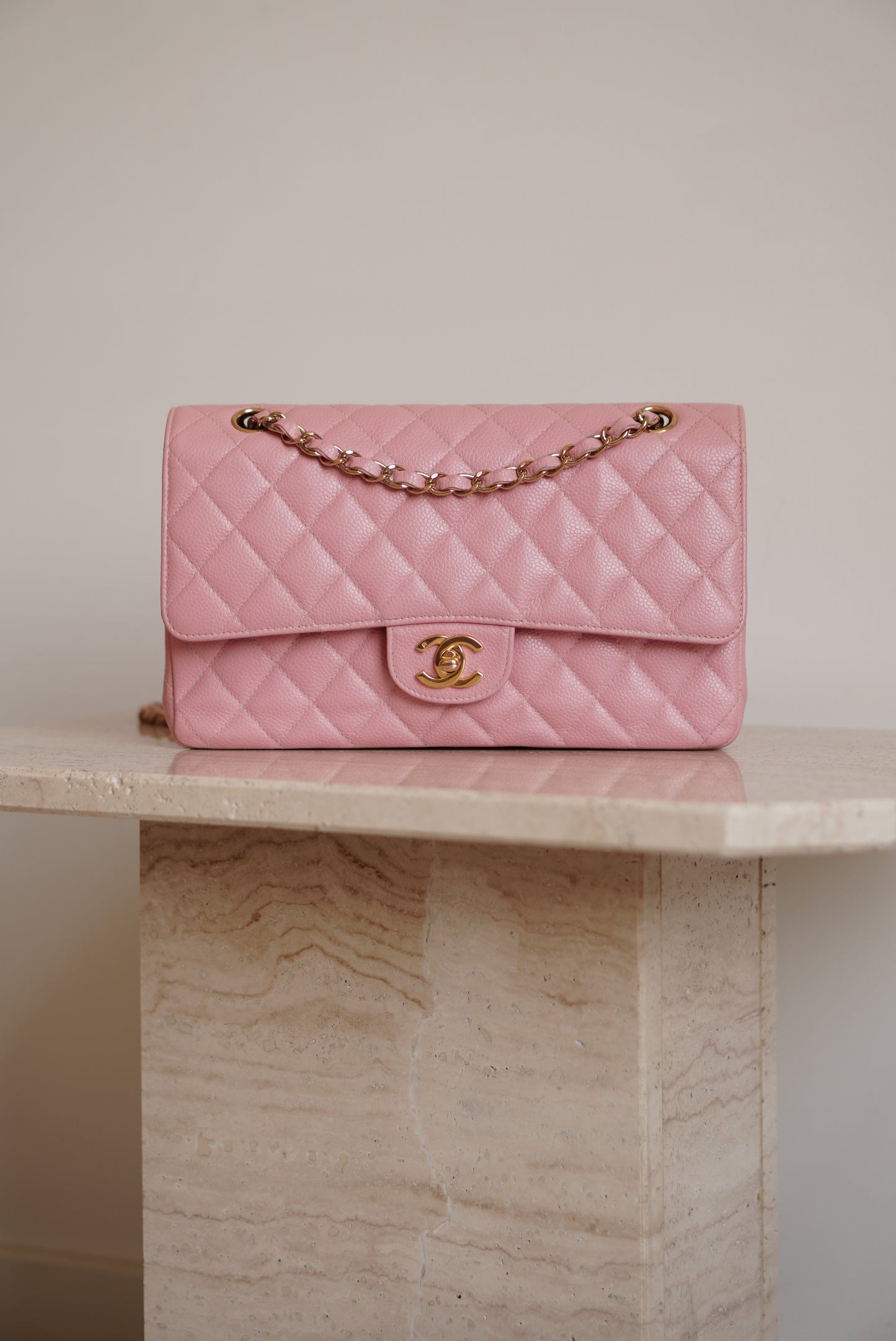 CHANEL CLASSIC MEDIUM DOUBLE FLAP | ROSE SAKURA
