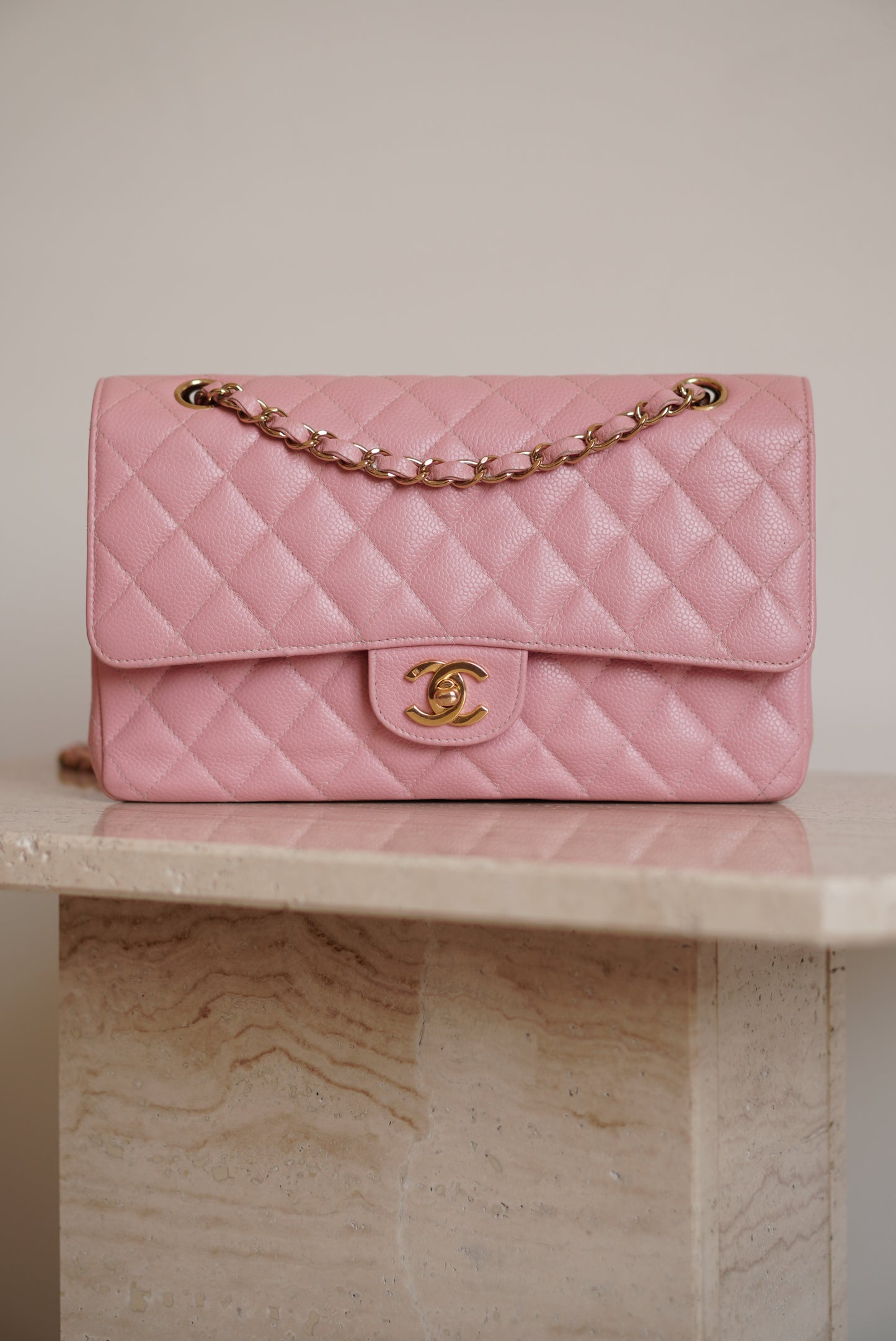 CHANEL CLASSIC MEDIUM DOUBLE FLAP | ROSE SAKURA