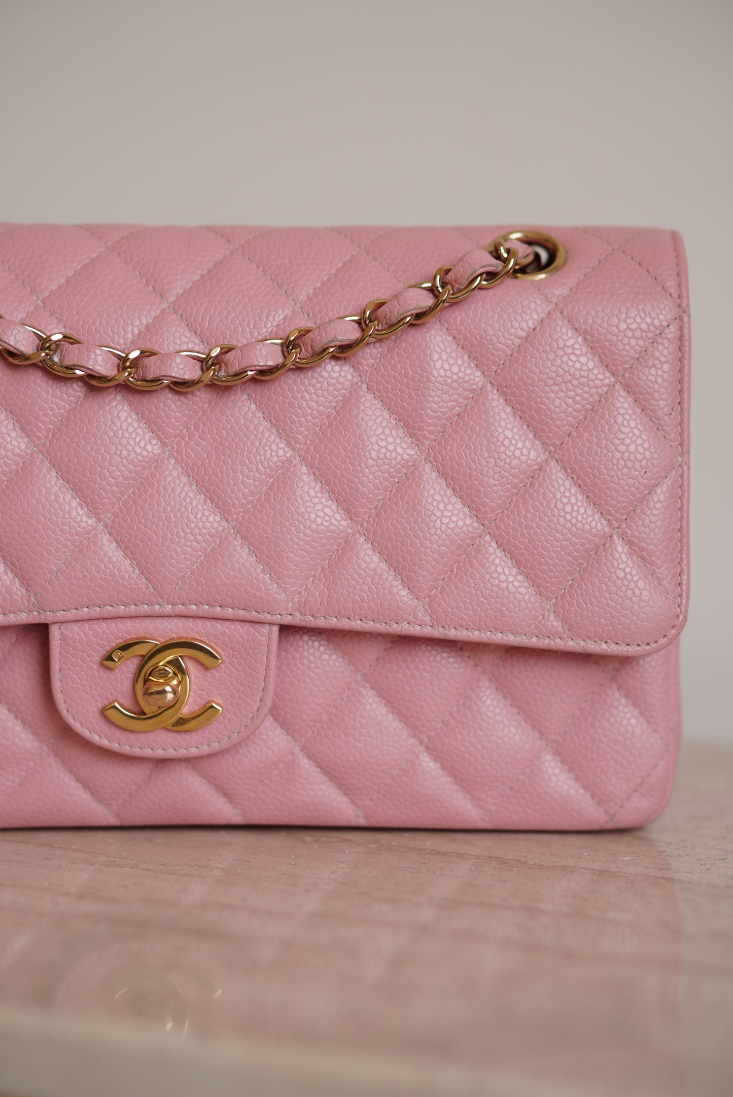 CHANEL CLASSIC MEDIUM DOUBLE FLAP | ROSE SAKURA