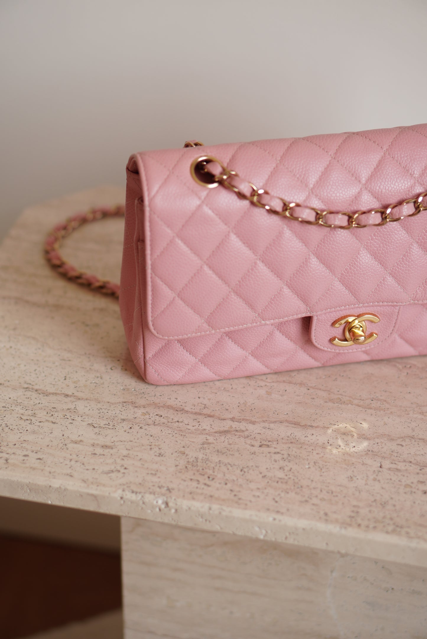 CHANEL CLASSIC MEDIUM DOUBLE FLAP | ROSE SAKURA
