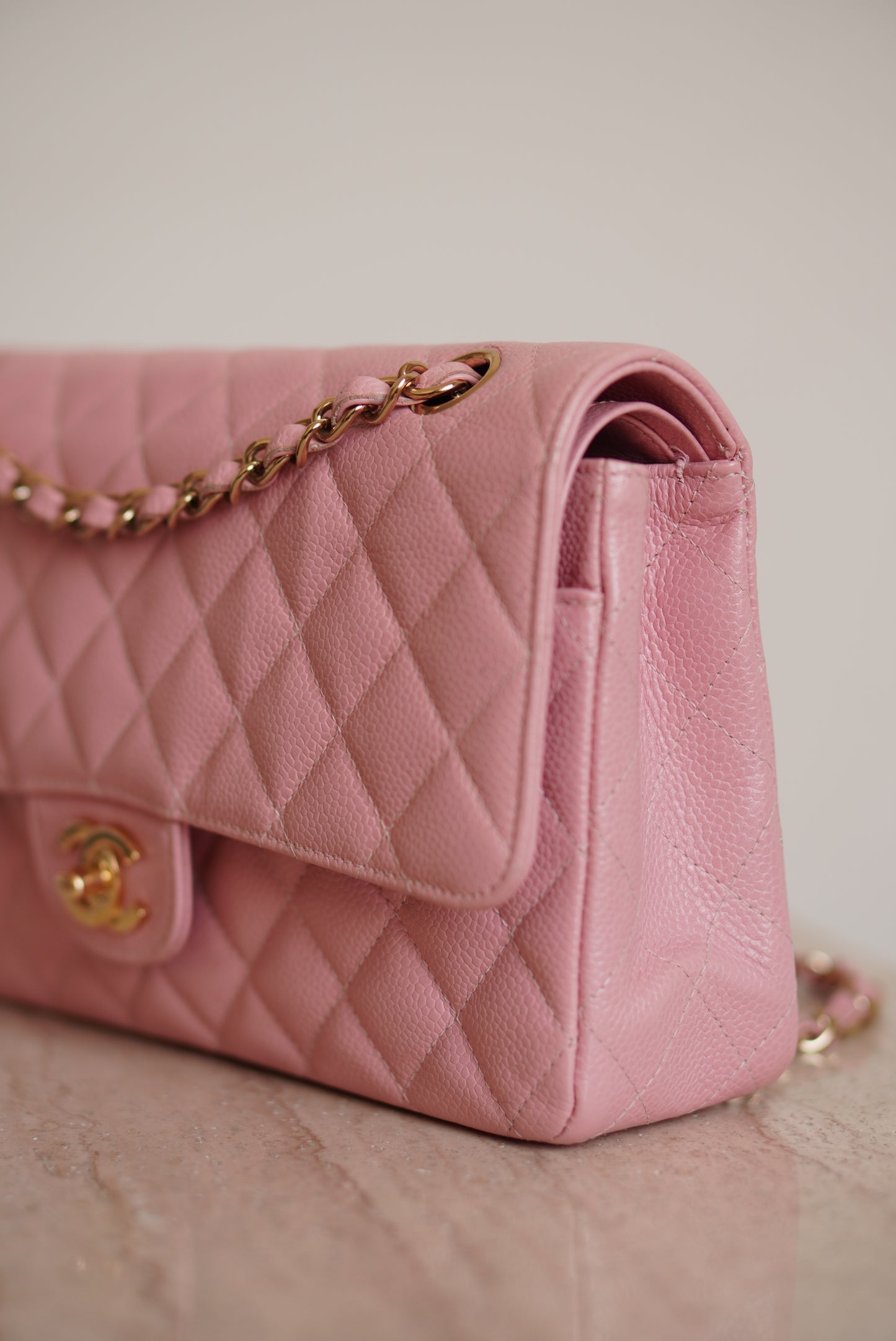 CHANEL CLASSIC MEDIUM DOUBLE FLAP | ROSE SAKURA