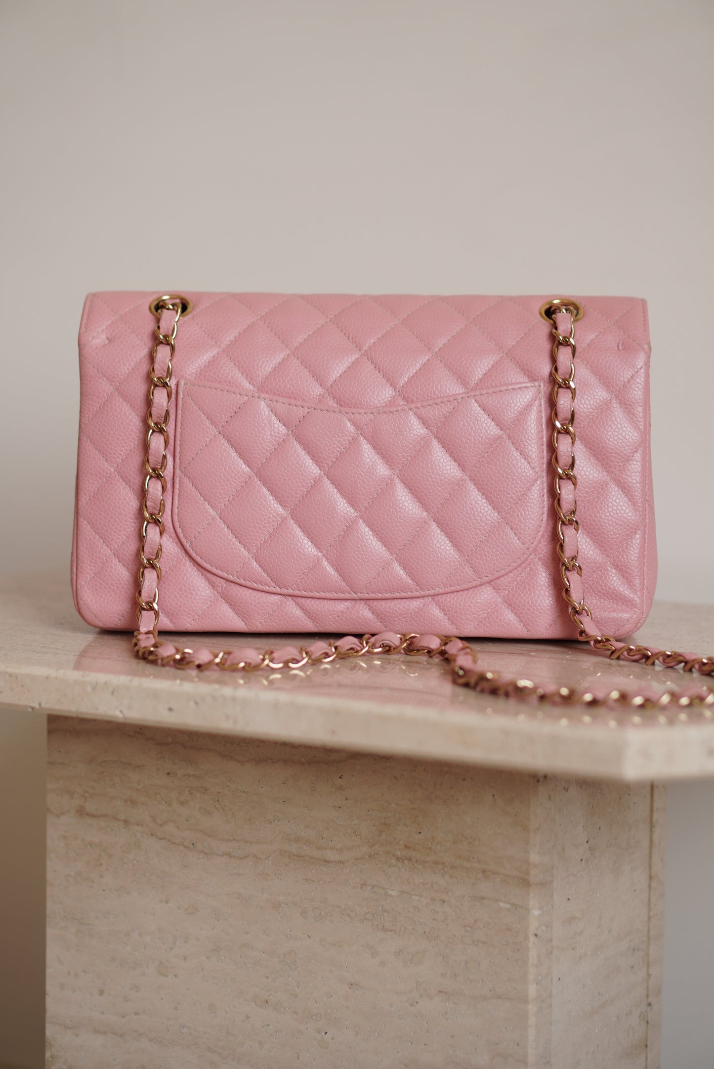 CHANEL CLASSIC MEDIUM DOUBLE FLAP | ROSE SAKURA