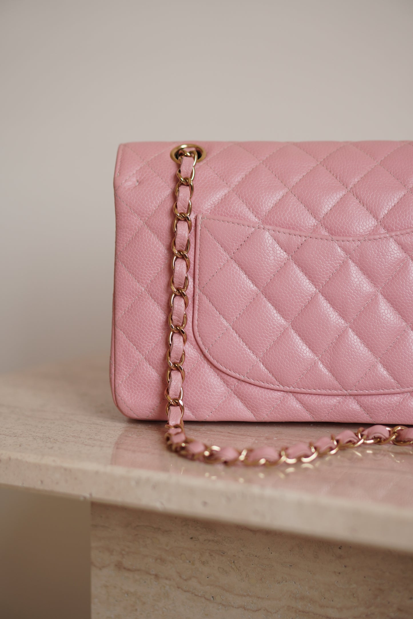 CHANEL CLASSIC MEDIUM DOUBLE FLAP | ROSE SAKURA