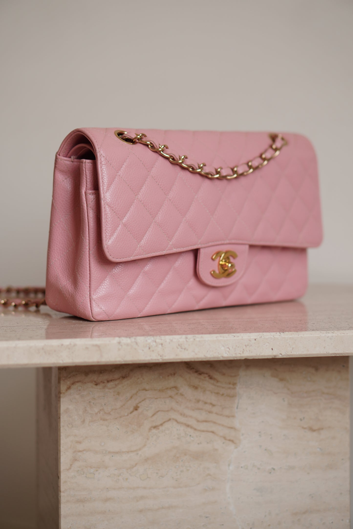 CHANEL CLASSIC MEDIUM DOUBLE FLAP | ROSE SAKURA