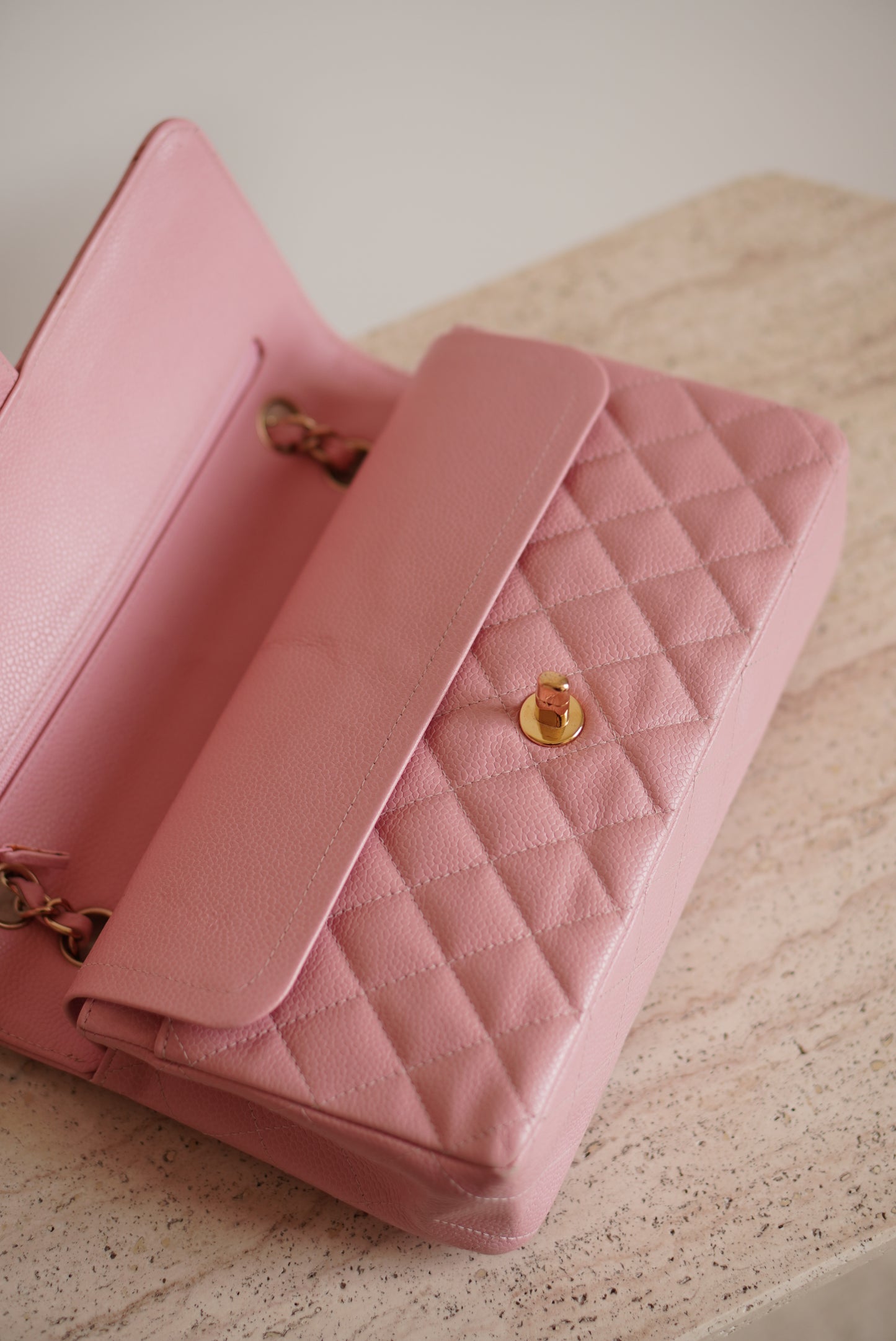 CHANEL CLASSIC MEDIUM DOUBLE FLAP | ROSE SAKURA