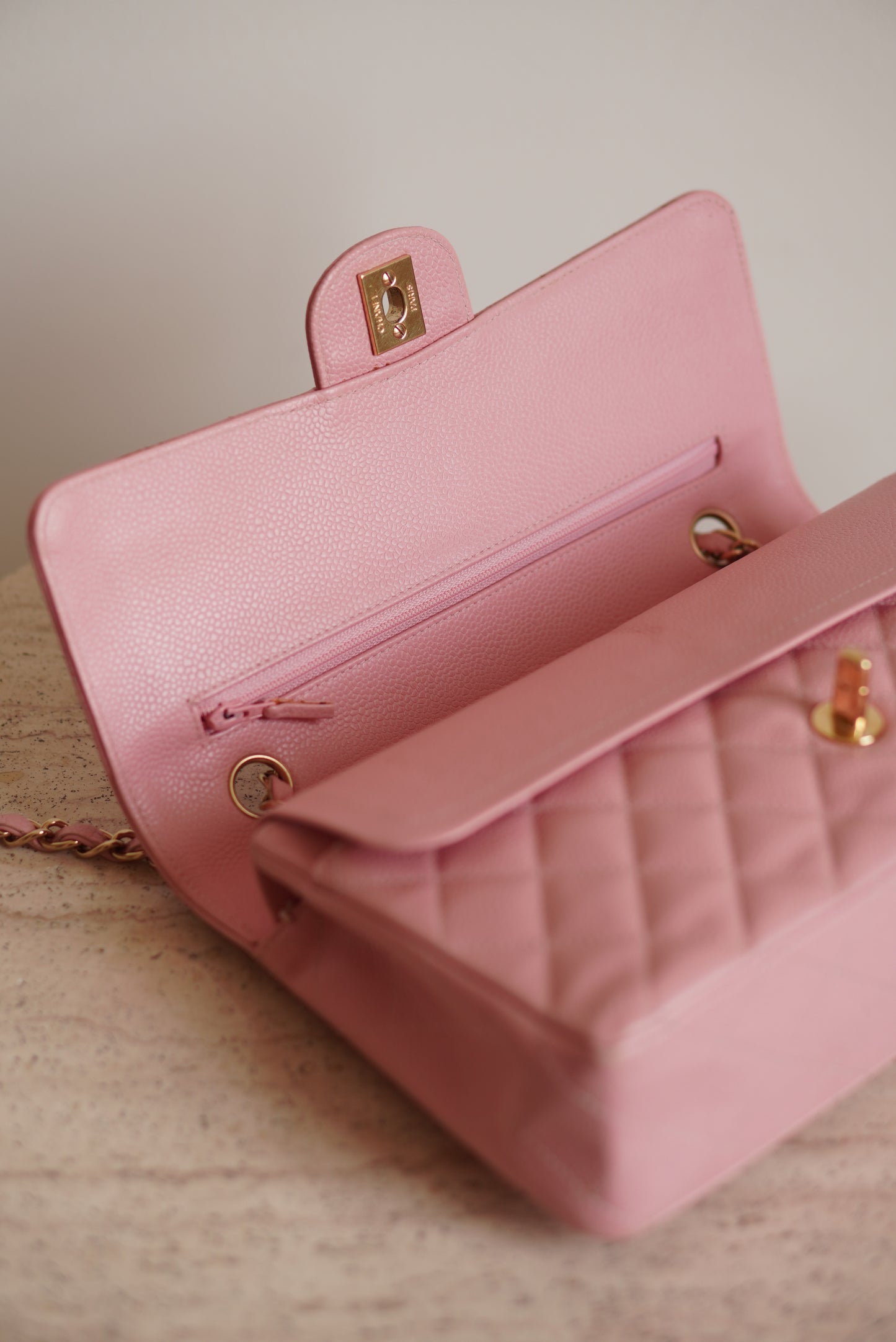 CHANEL CLASSIC MEDIUM DOUBLE FLAP | ROSE SAKURA