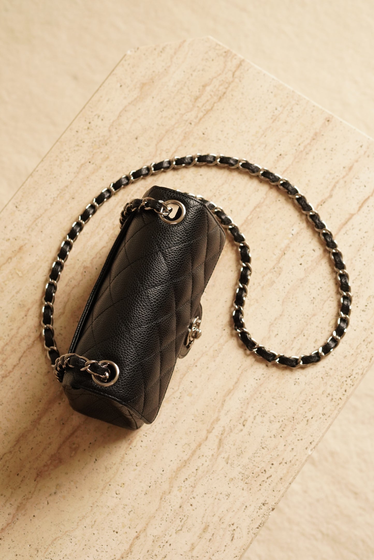 CHANEL CLASSIC MINI SQUARE | BLACK