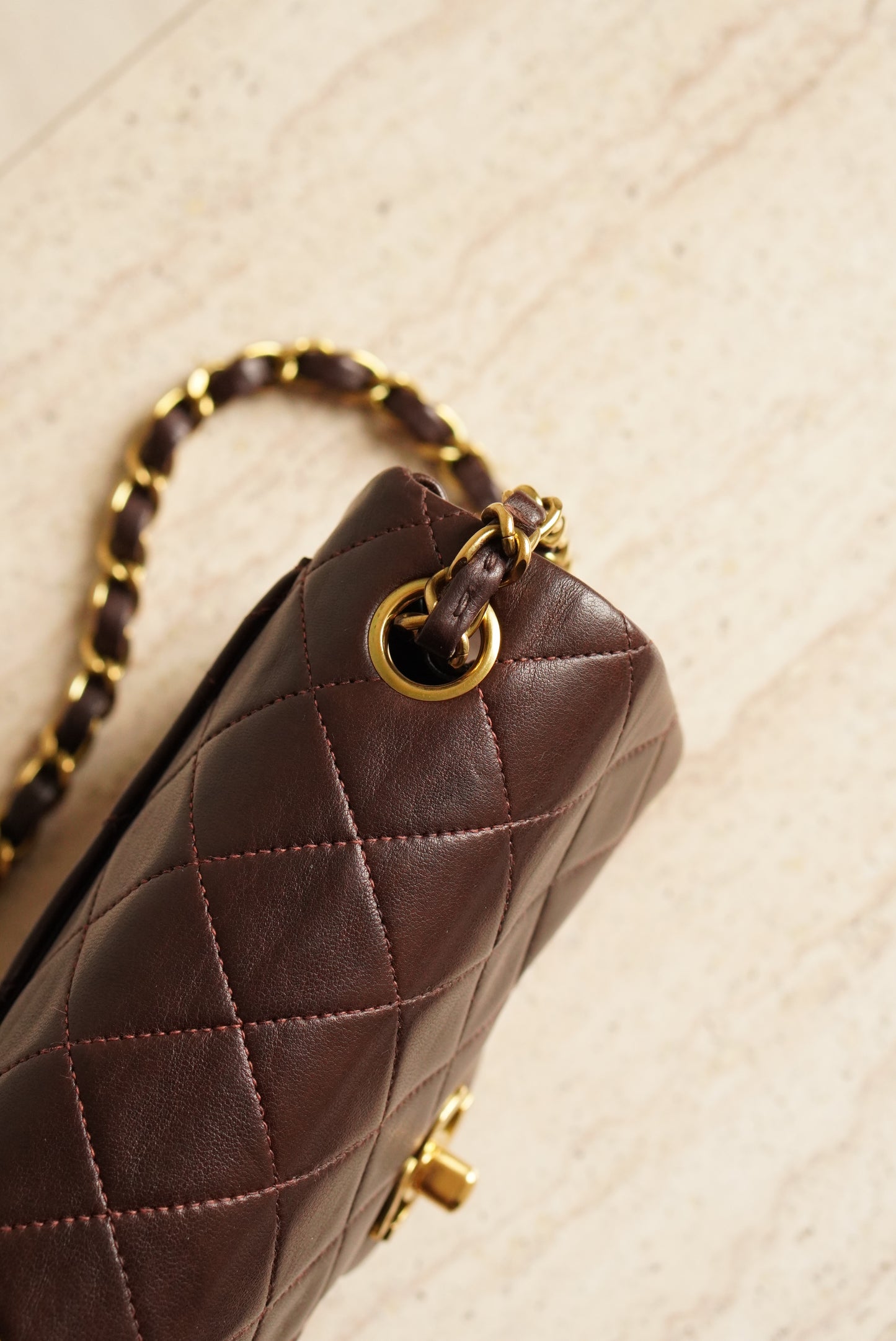 CHANEL CLASSIC MINI SQUARE | DARK BROWN