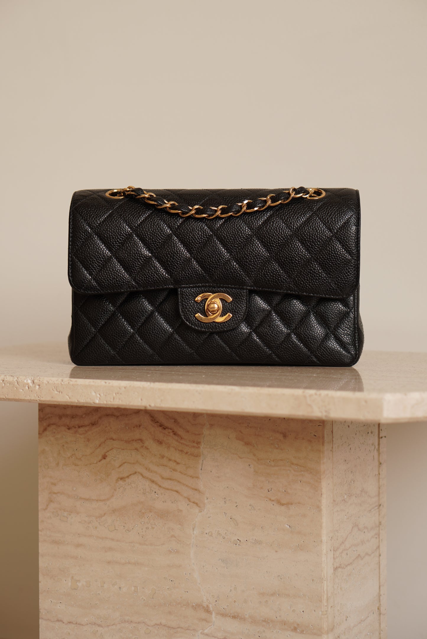 CHANEL CLASSIC SMALL DOUBLE FLAP | BLACK