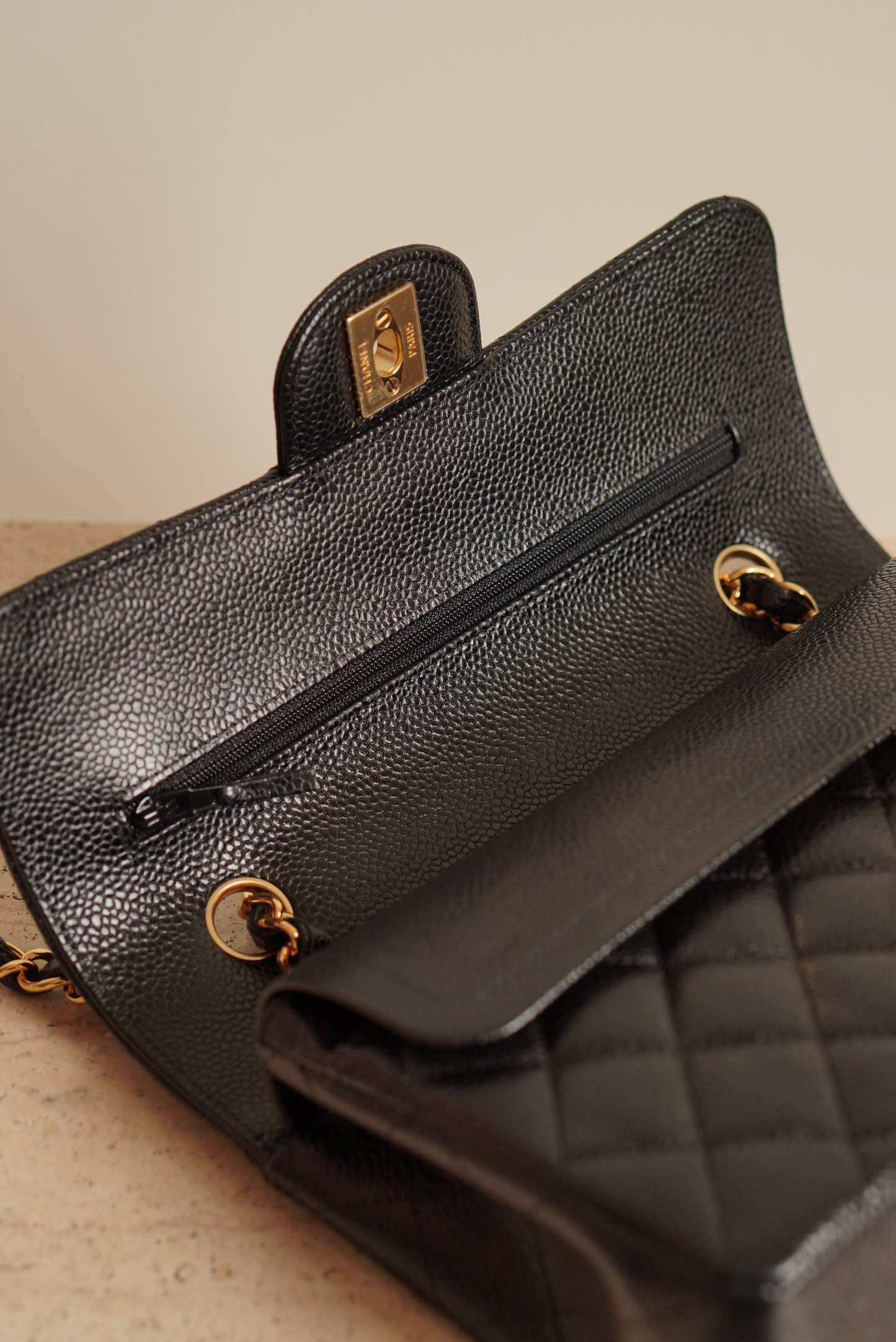 CHANEL CLASSIC SMALL DOUBLE FLAP | BLACK