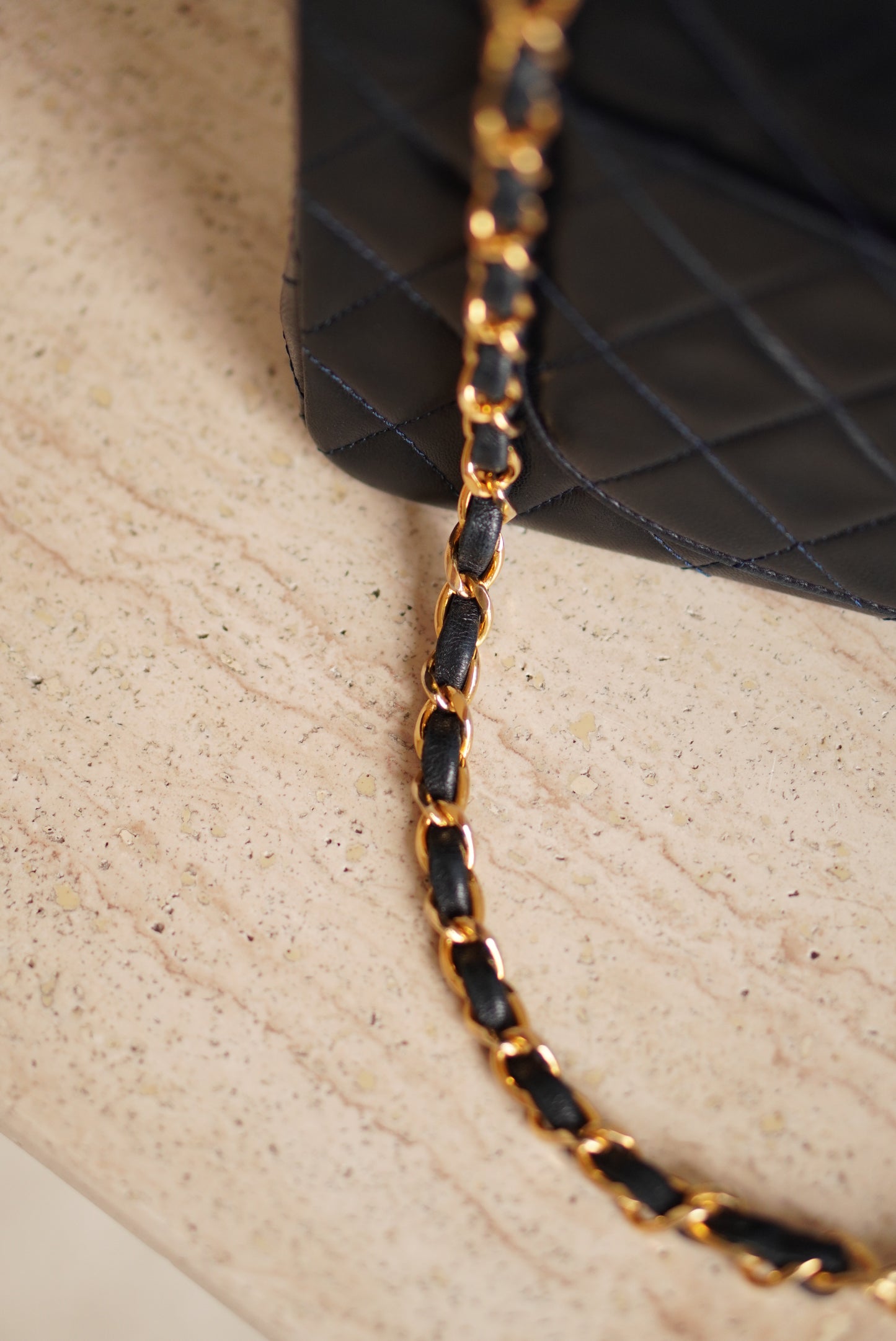 CHANEL CLASSIC SMALL DOUBLE FLAP | NAVY BLUE