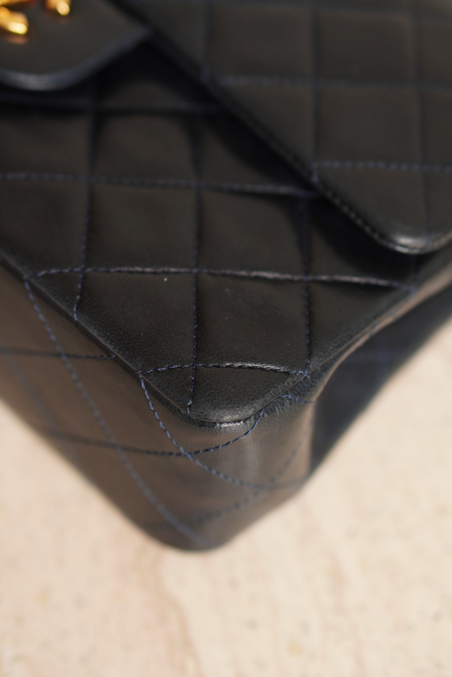CHANEL CLASSIC SMALL DOUBLE FLAP | NAVY BLUE