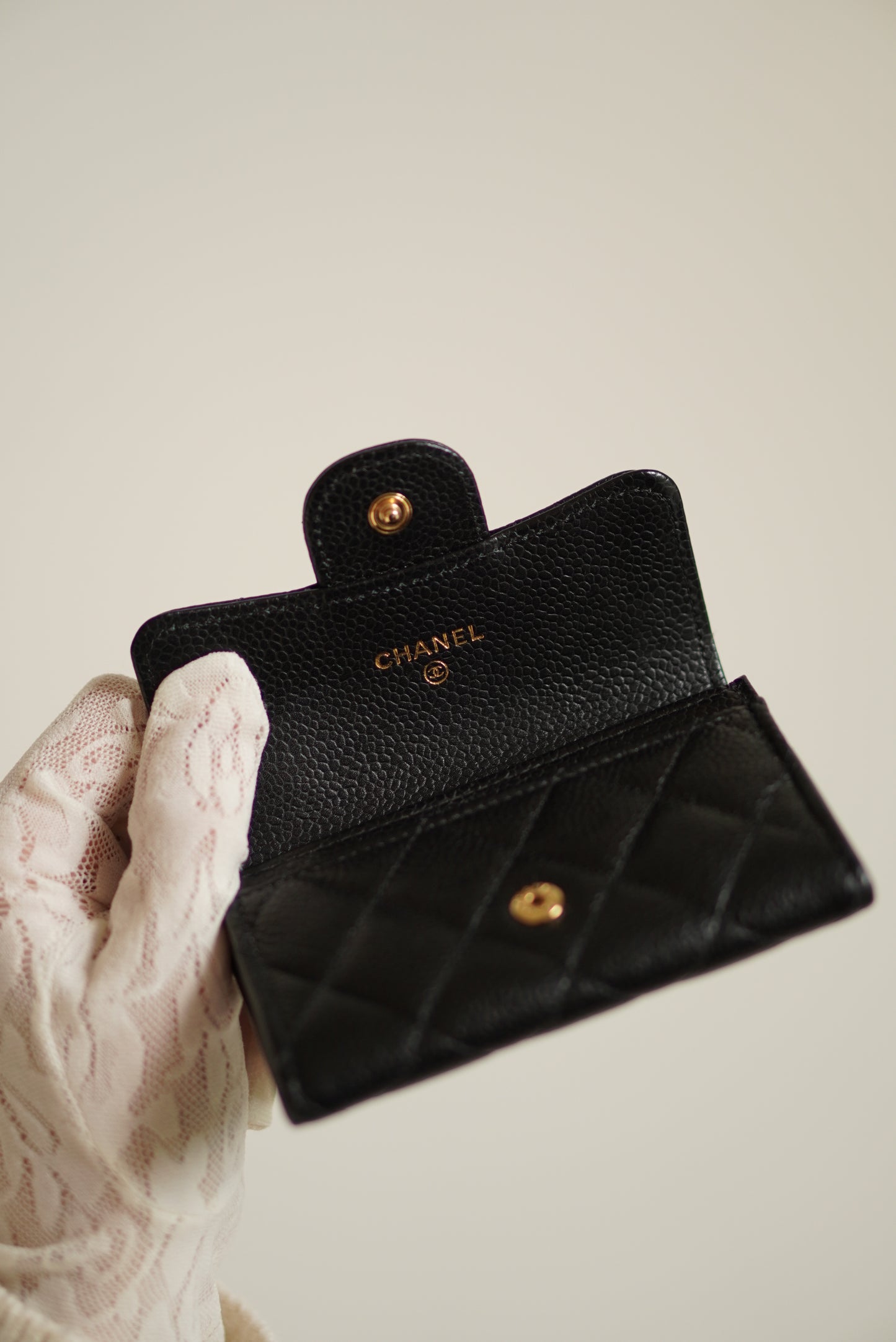 CHANEL FLAP CARD HOLDER | BLACK