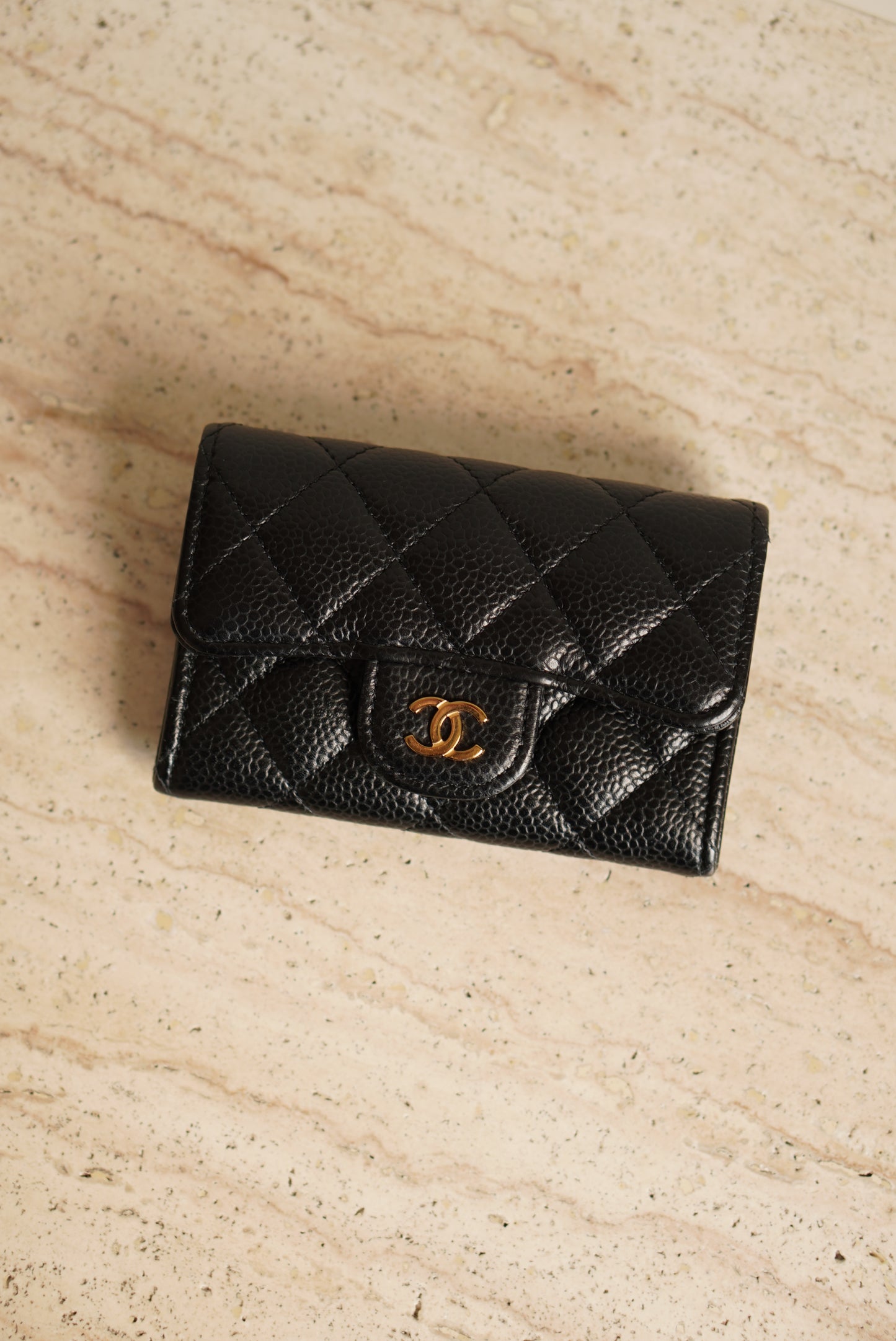 CHANEL FLAP CARD HOLDER | BLACK