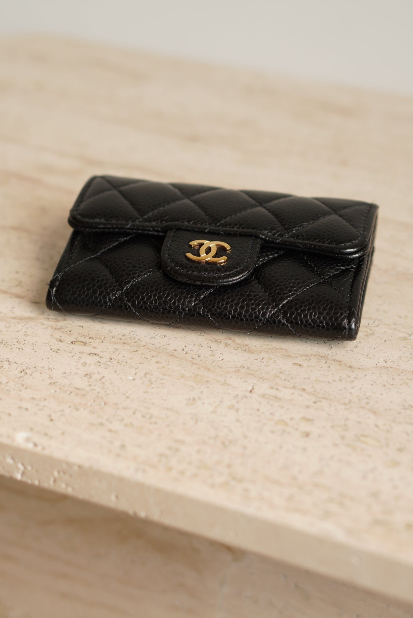 CHANEL FLAP CARD HOLDER | BLACK