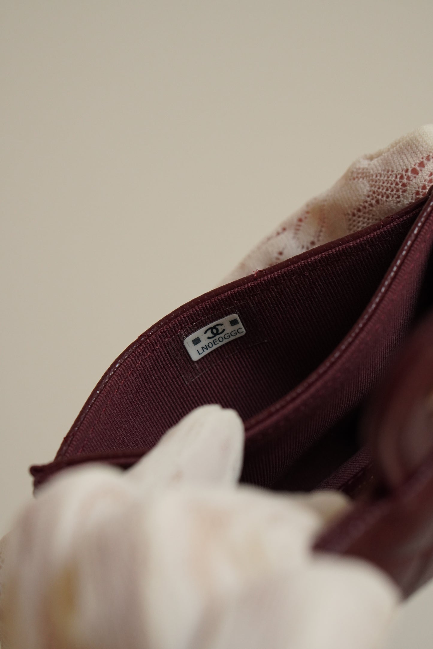 CHANEL FLAP CARD HOLDER | BURGUNDY