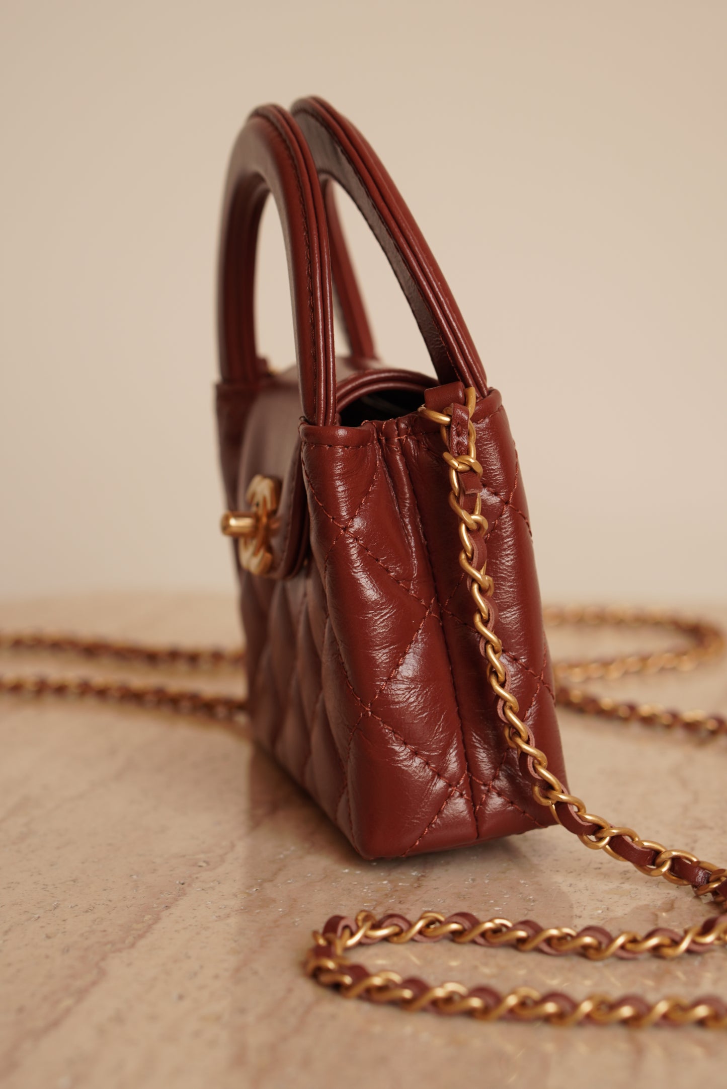 CHANEL 24A KELLY MICRO | BROWN