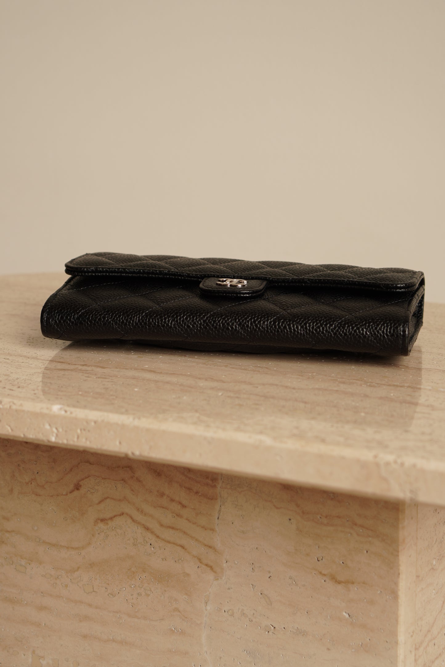 CHANEL LONG FLAP WALLET | BLACK