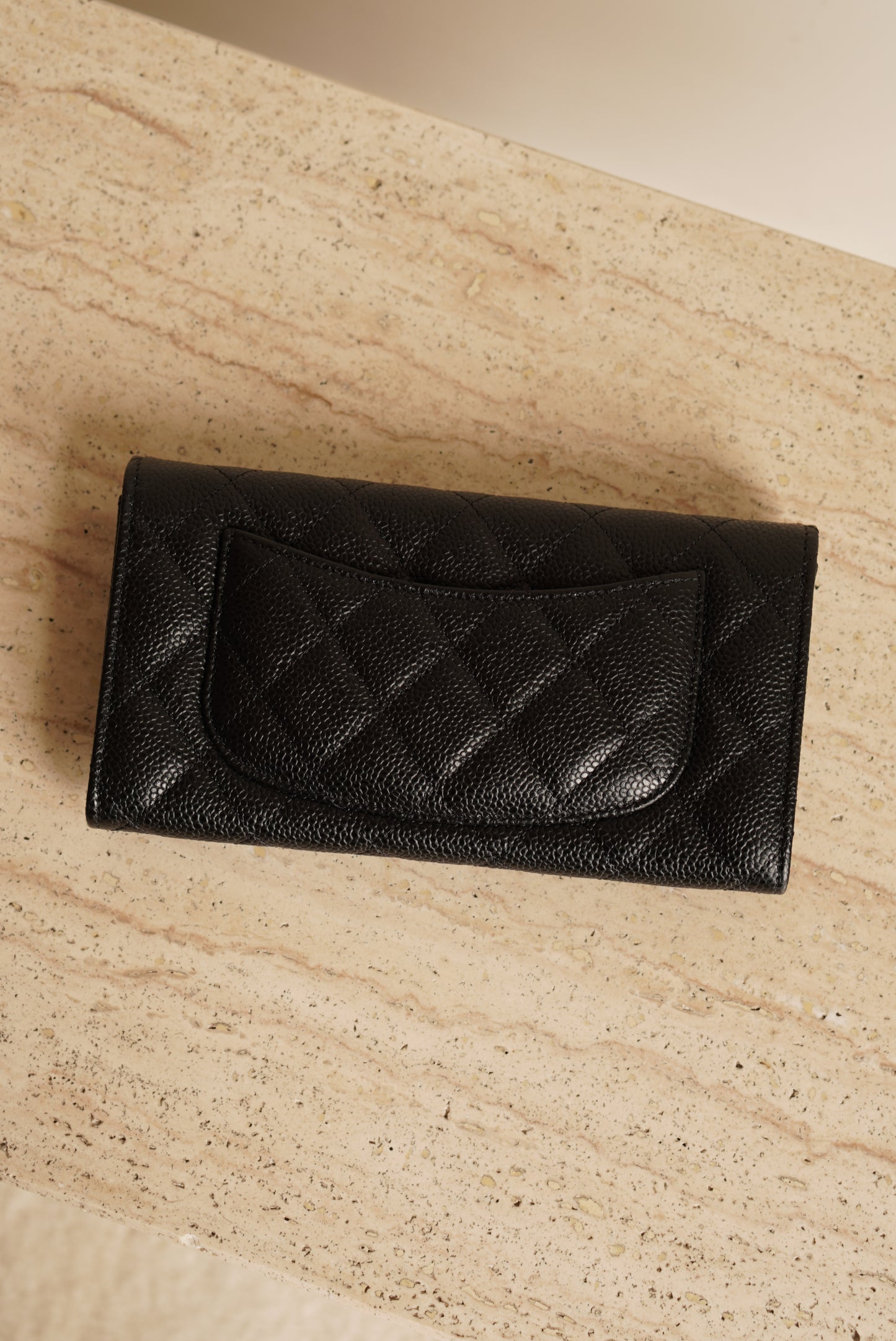 CHANEL LONG FLAP WALLET | BLACK