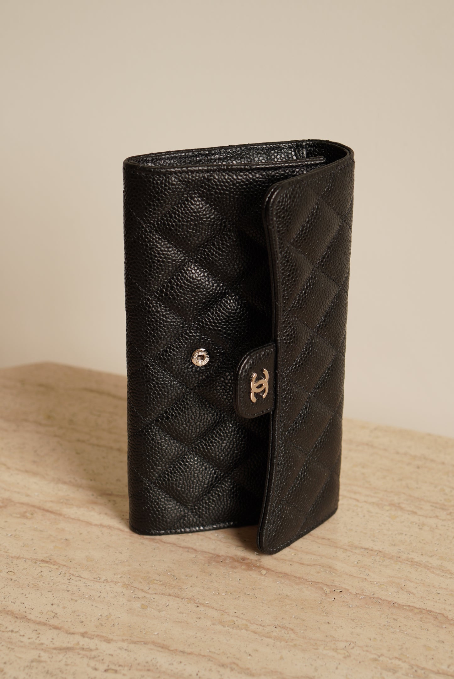 CHANEL LONG FLAP WALLET | BLACK