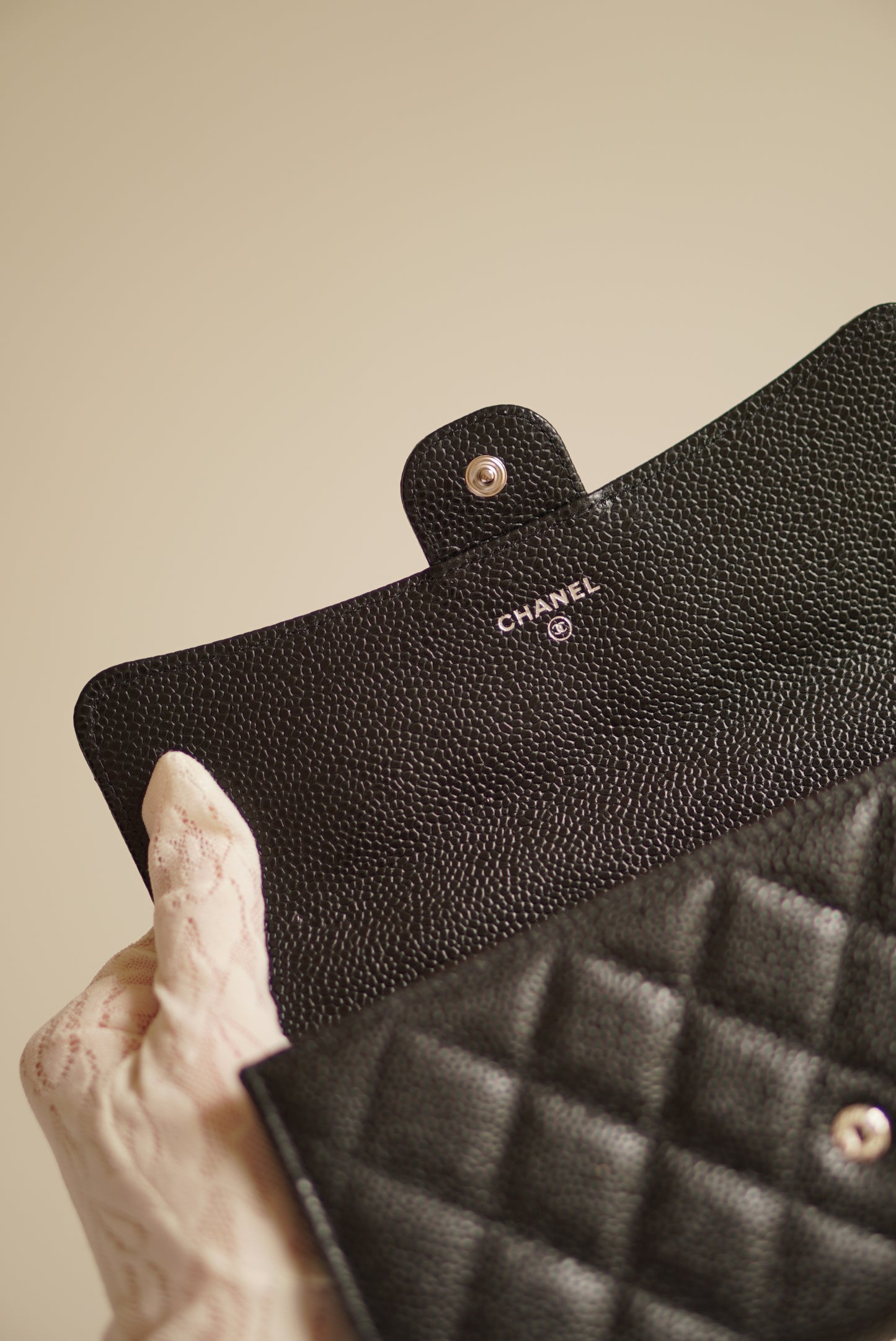 CHANEL LONG FLAP WALLET | BLACK