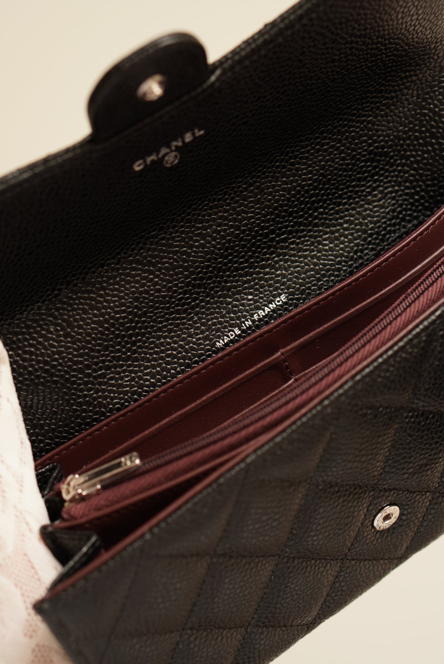 CHANEL LONG FLAP WALLET | BLACK