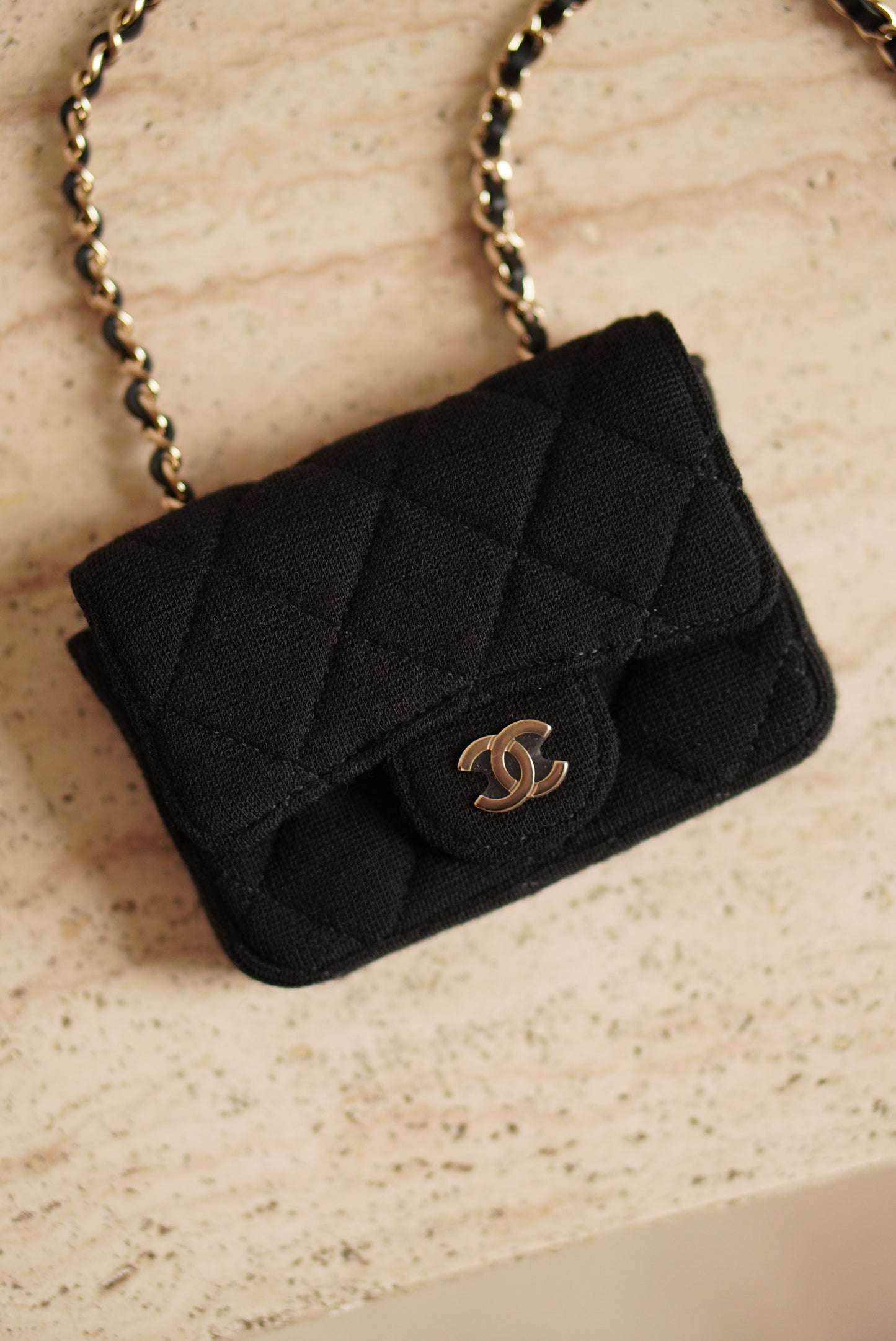 CHANEL MINI BELT BAG | BLACK