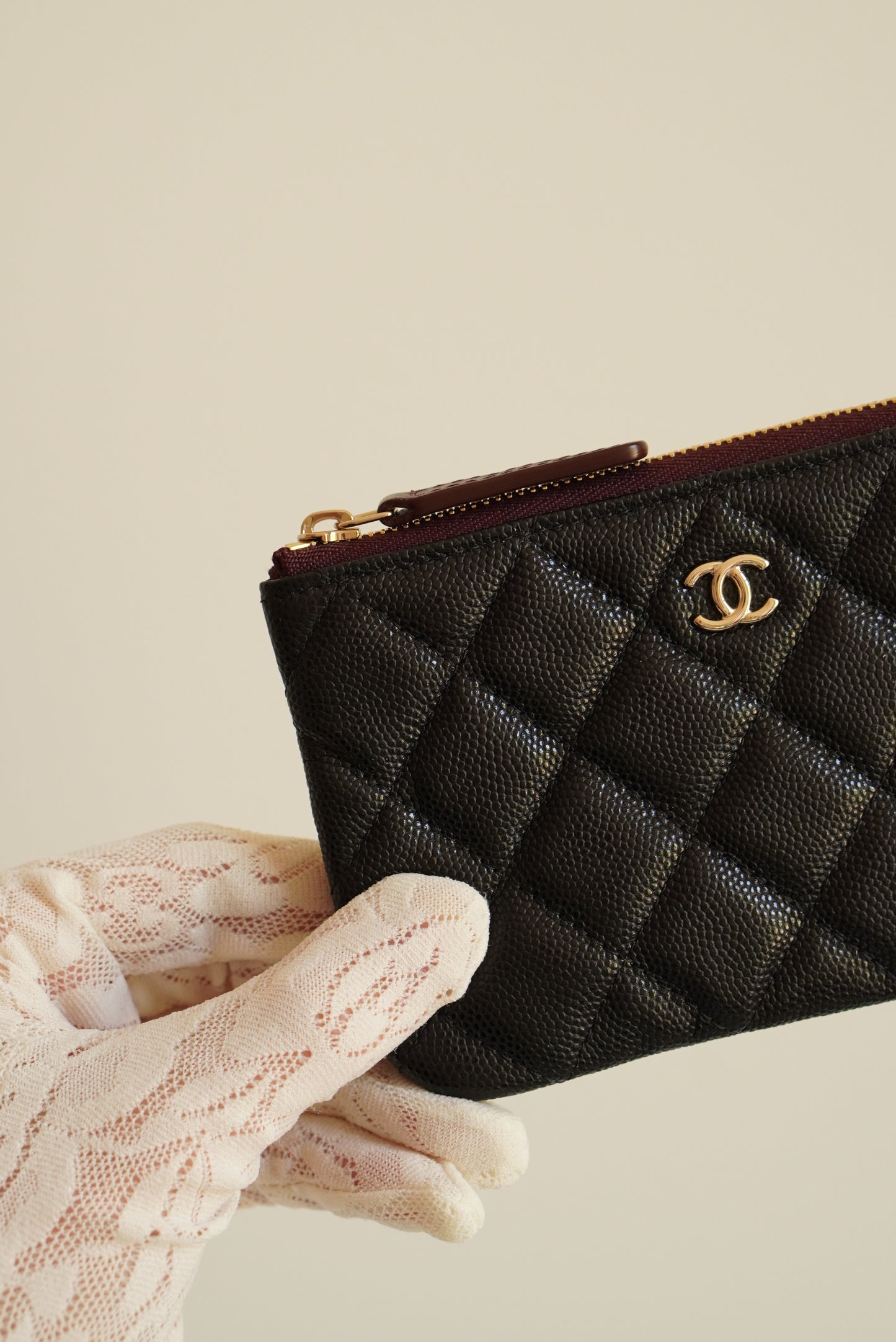 CHANEL MINI O CASE | BLACK