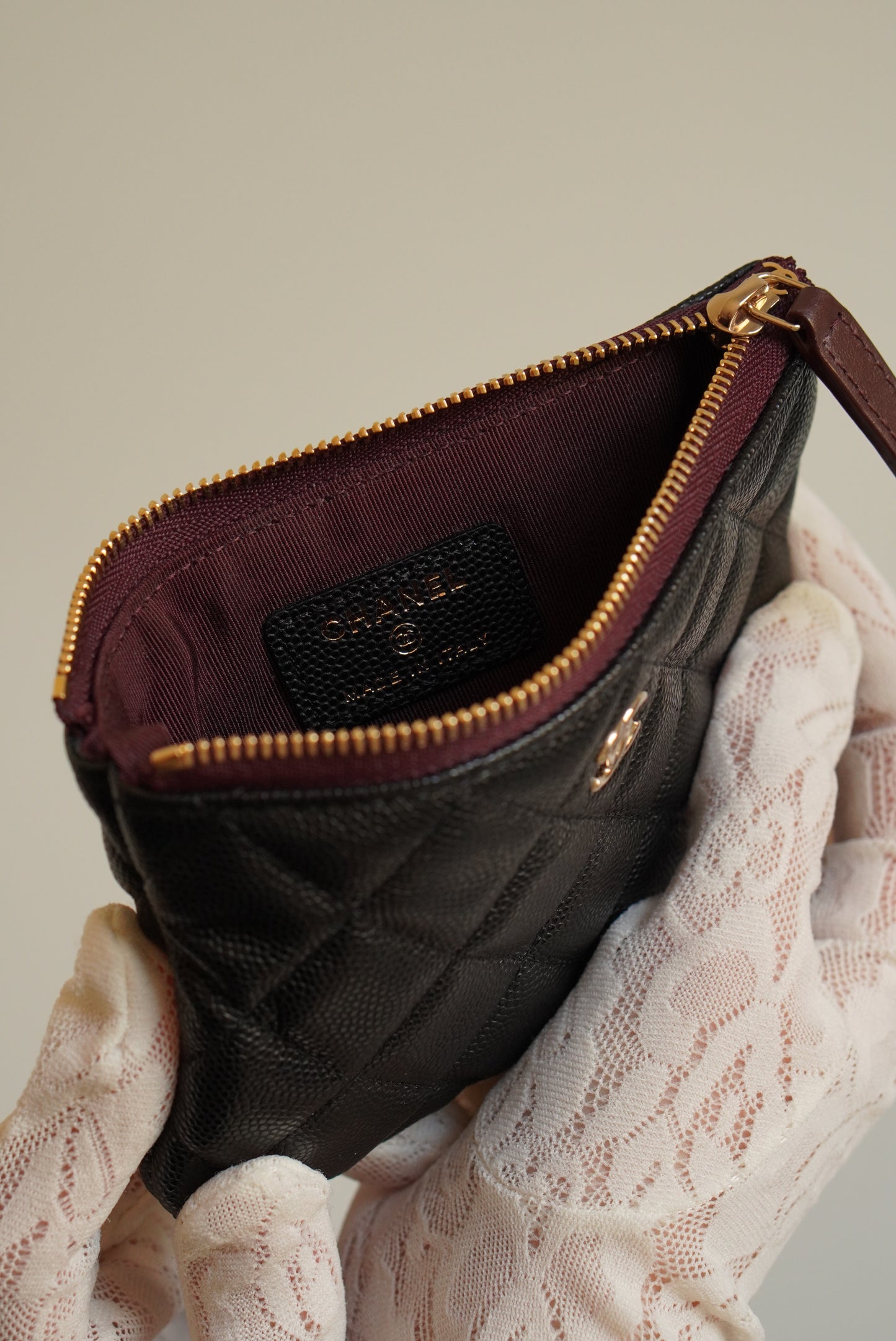 CHANEL MINI O CASE | BLACK